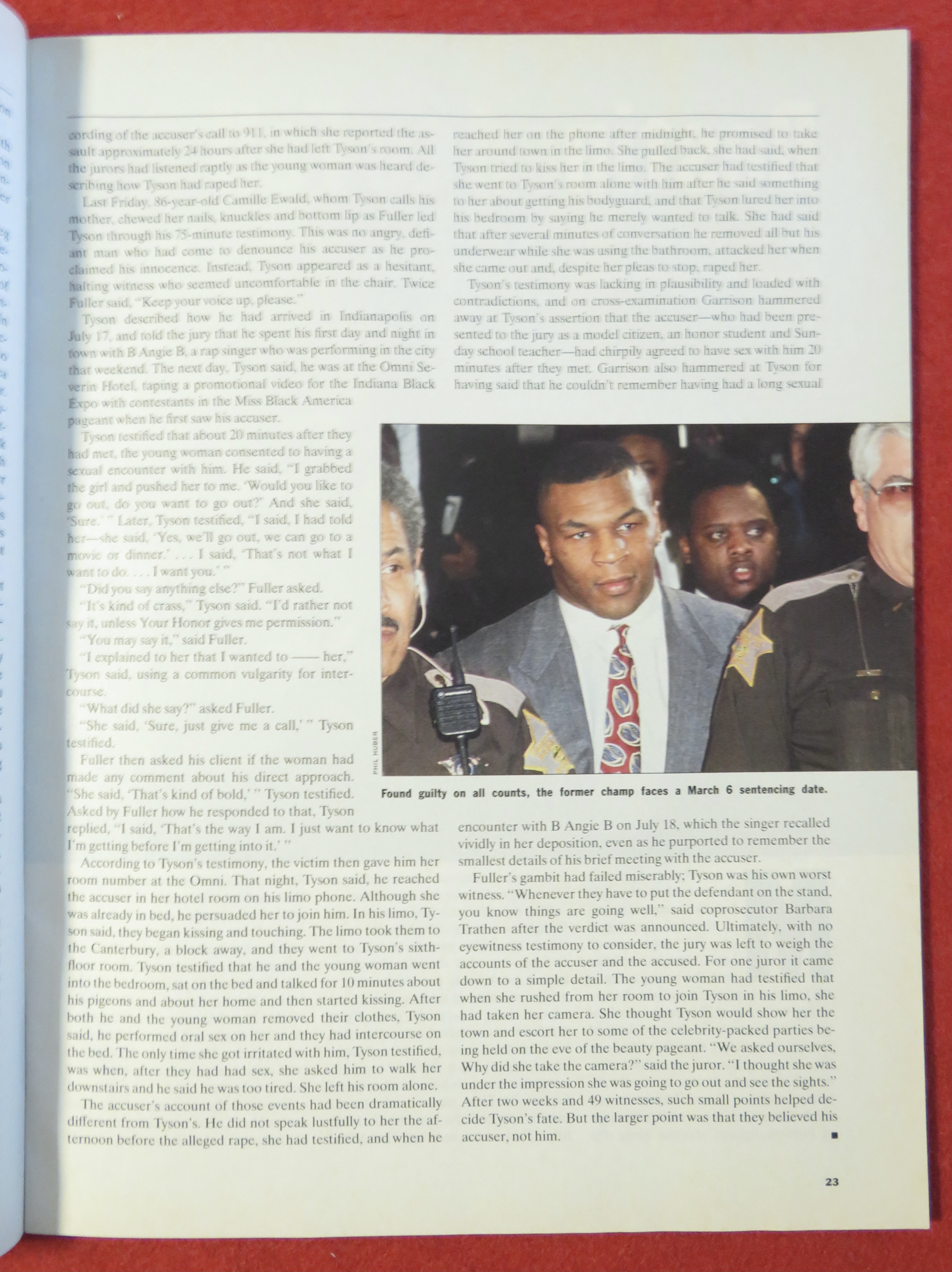 Sport Illustrated Magazine February 17, 1992 Mike Tyson