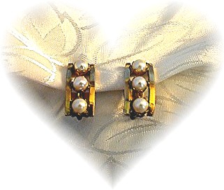 1/20 12K GF Genuine Pearl Clip Earrings