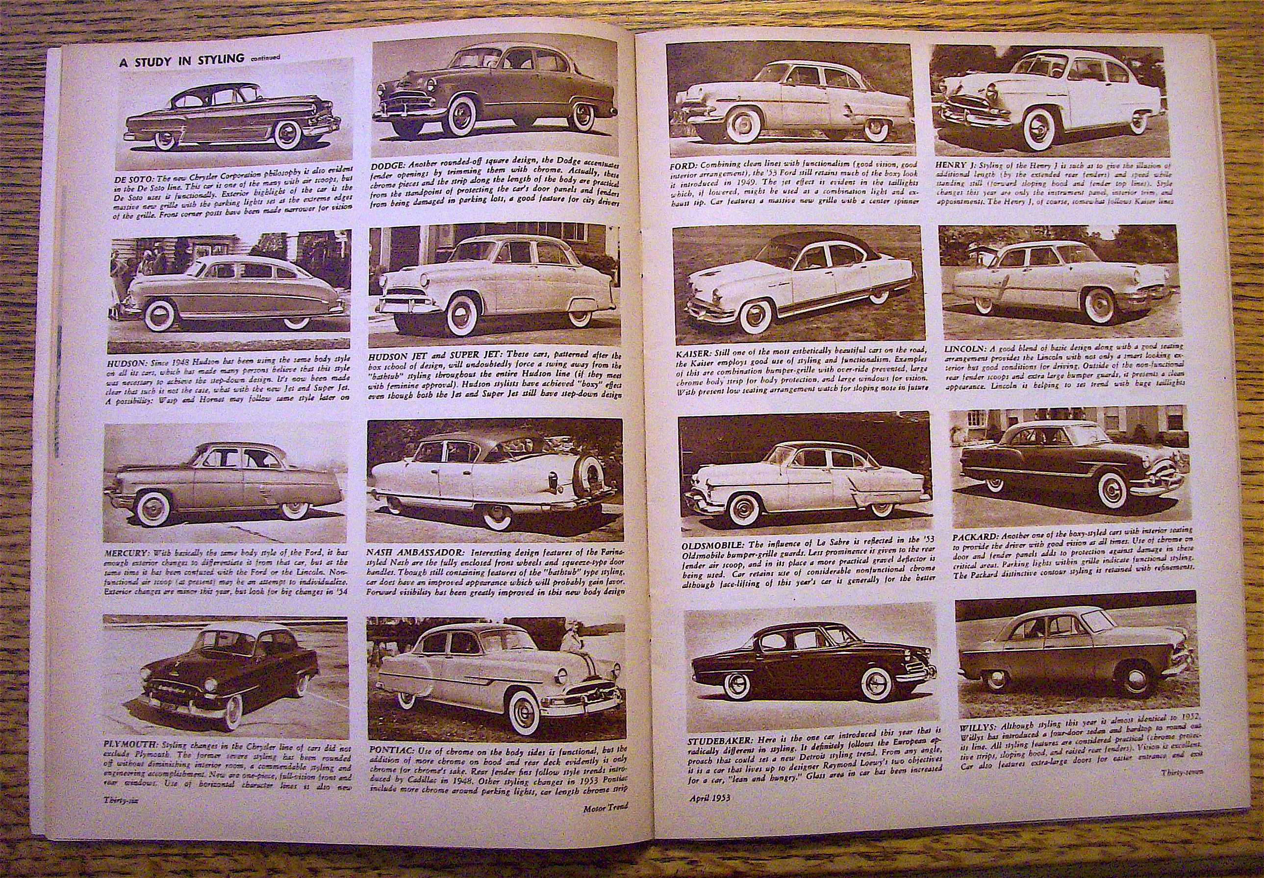 Motor Trend Magazine April 1953 Death Of An Aristocrat