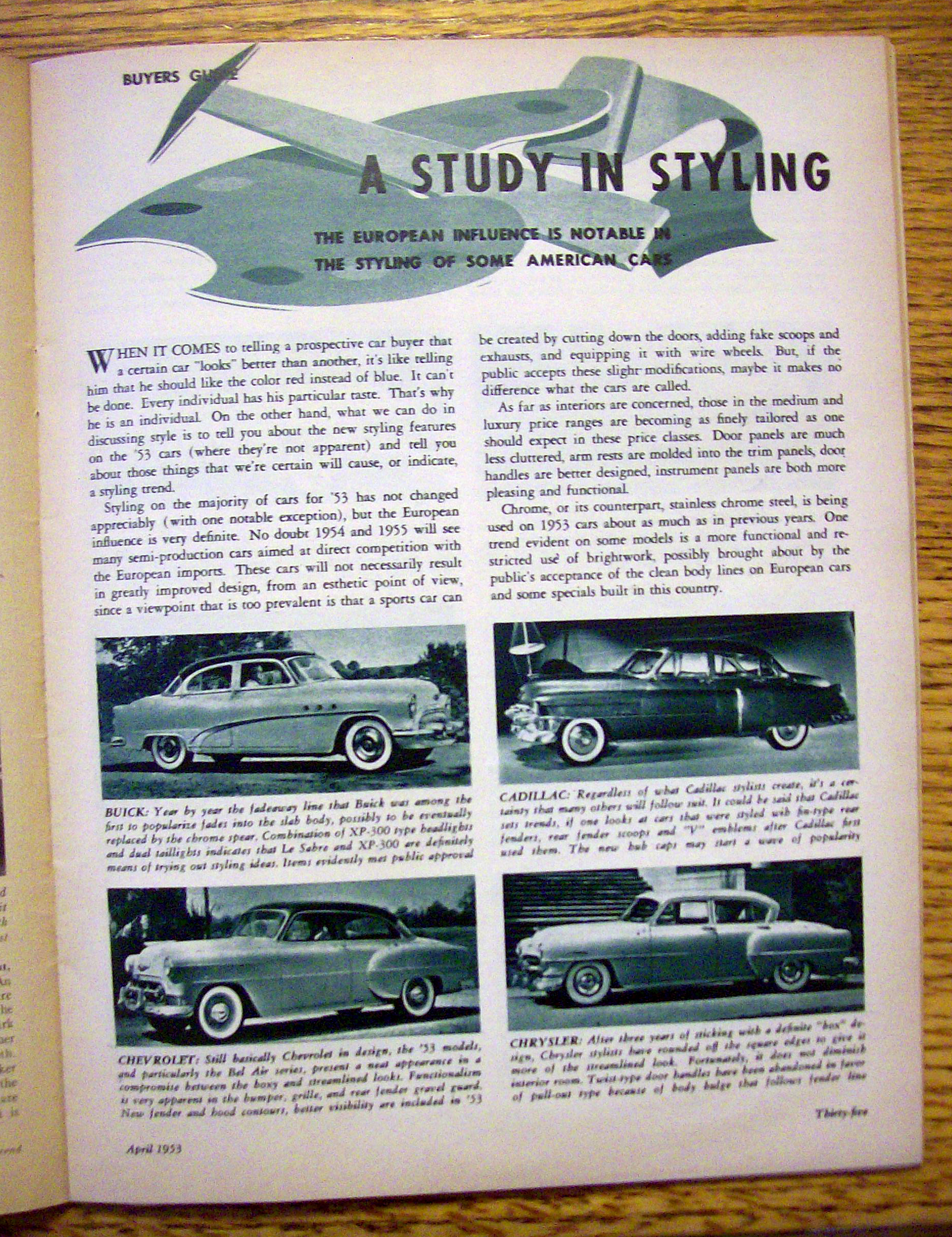 Motor Trend Magazine April 1953 Death Of An Aristocrat