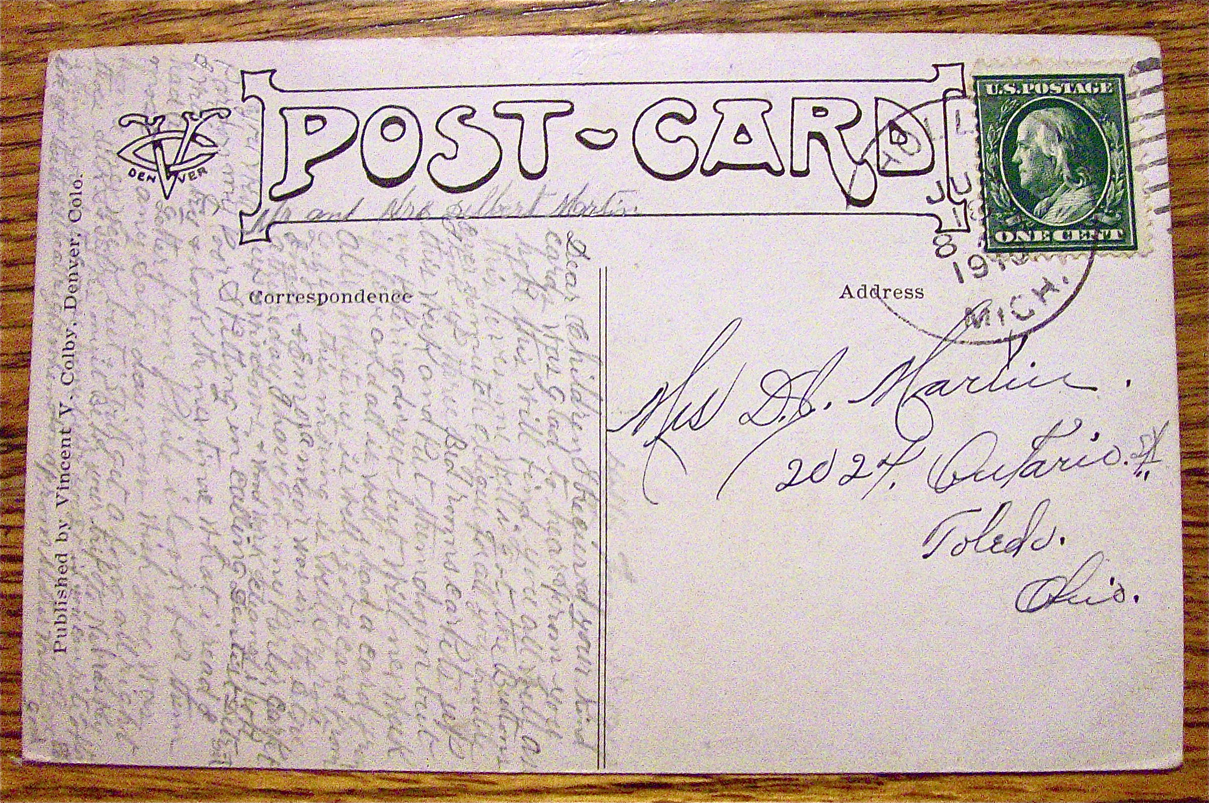 A Puppy Looking At A Bird Postcard