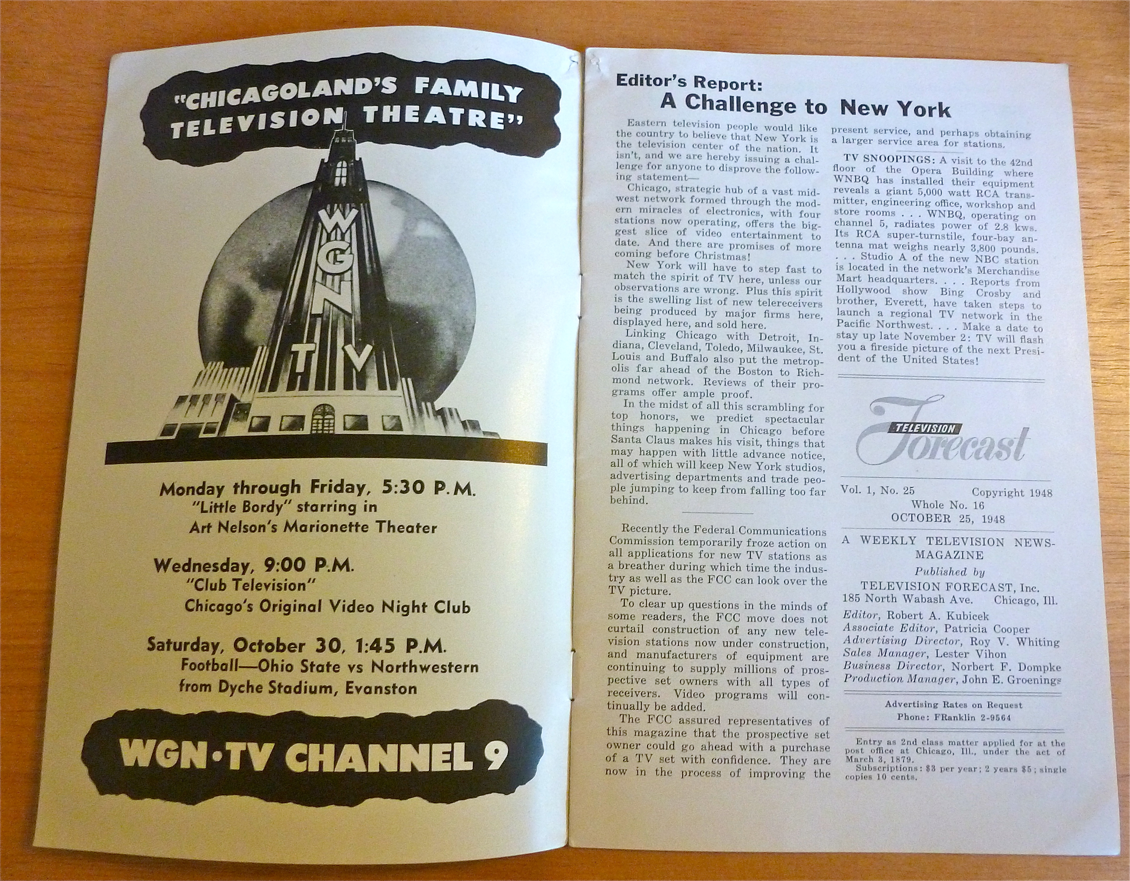 1948 Chicago Television Forecast Vol.1-#25 Alan Dale