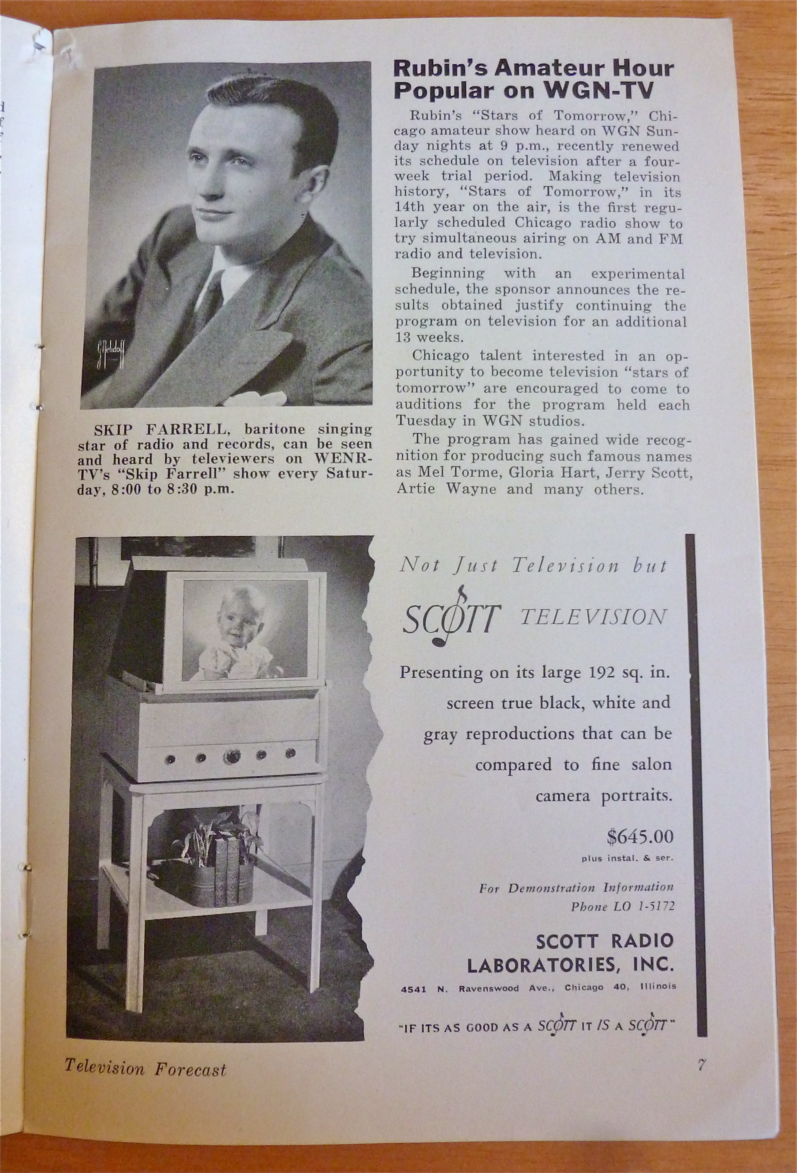 1948 Chicago Television Forecast Vol.1-#25 Alan Dale