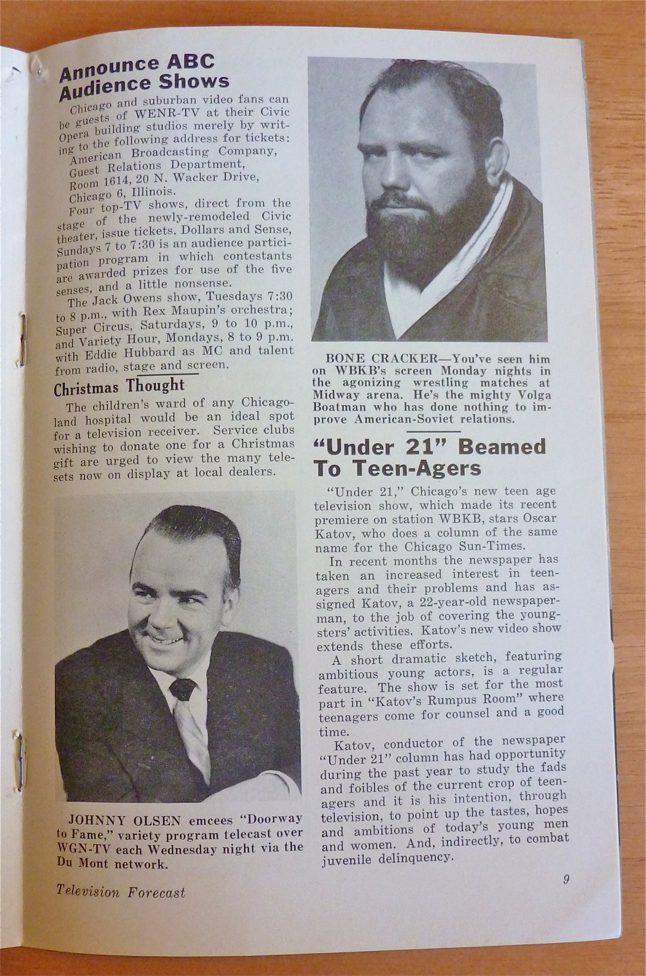 1948 Chicago Television Forecast Vol.1-#25 Alan Dale