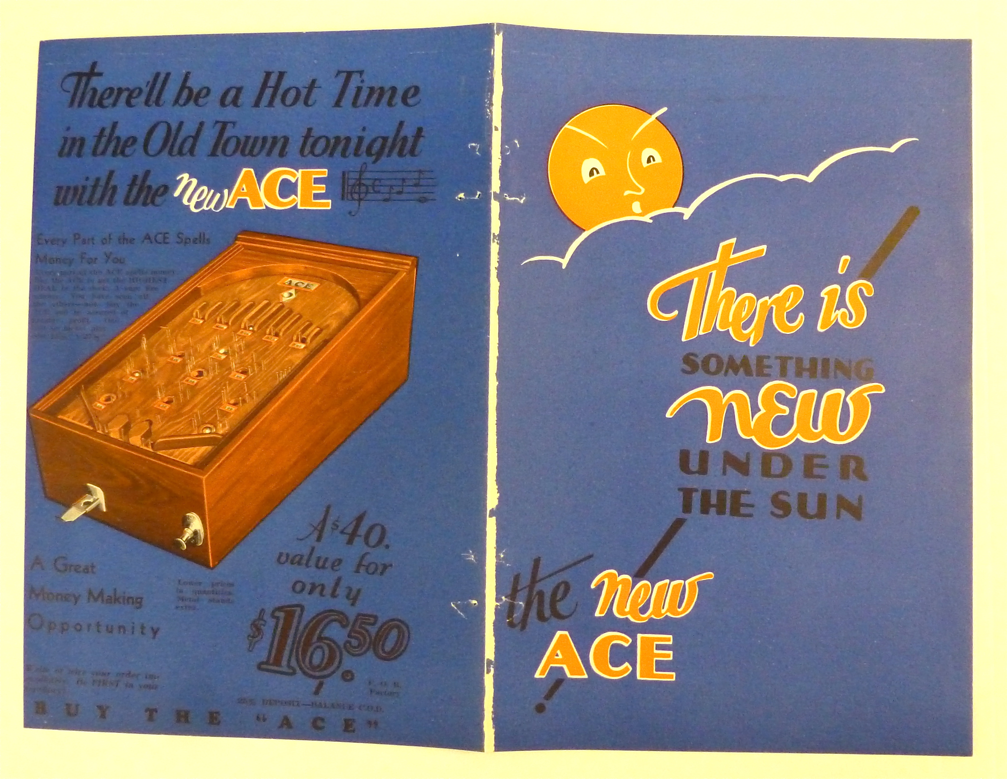 1932 Ace Manufacturing with The Ace Game