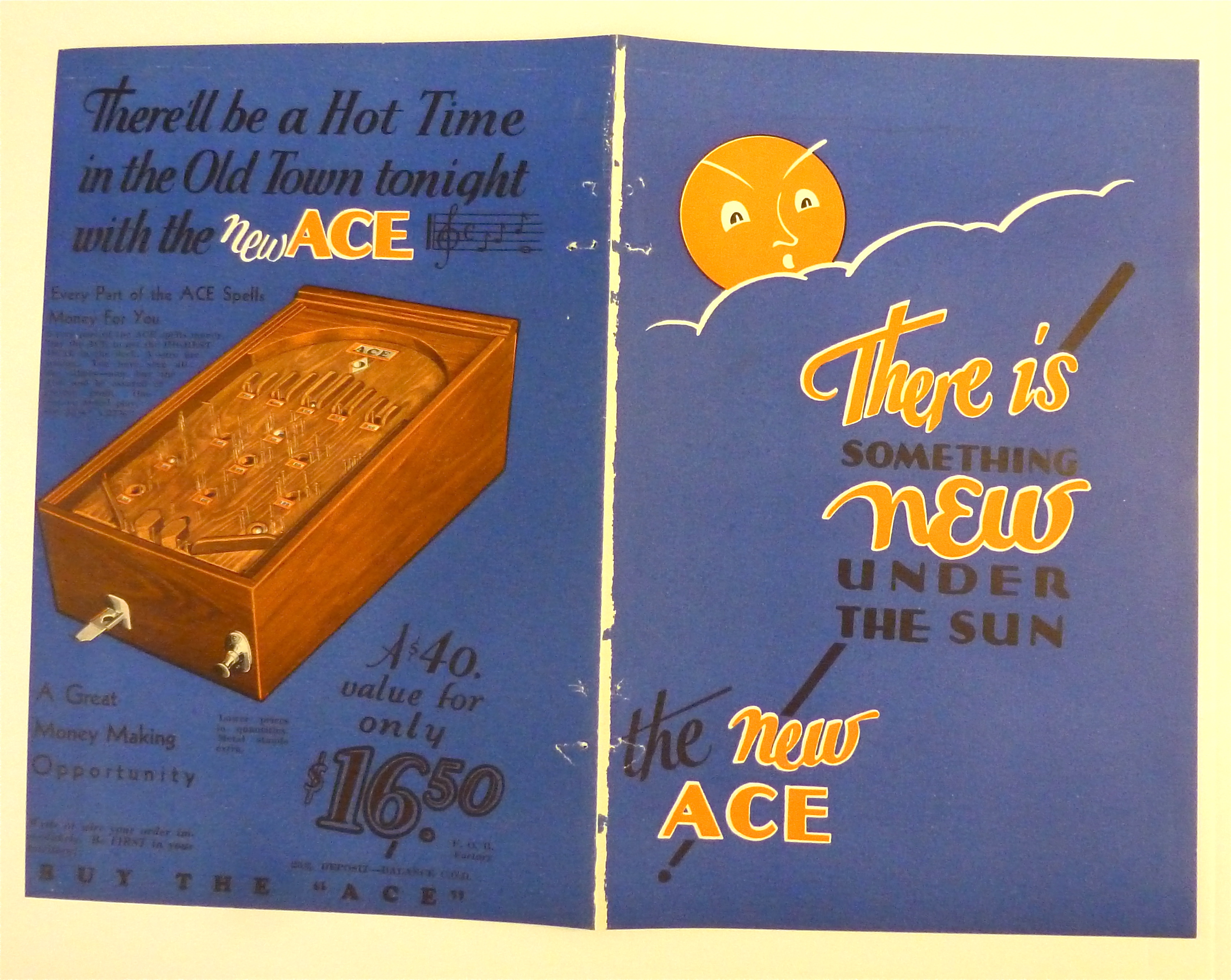 1932 Ace Manufacturing with The Ace Game