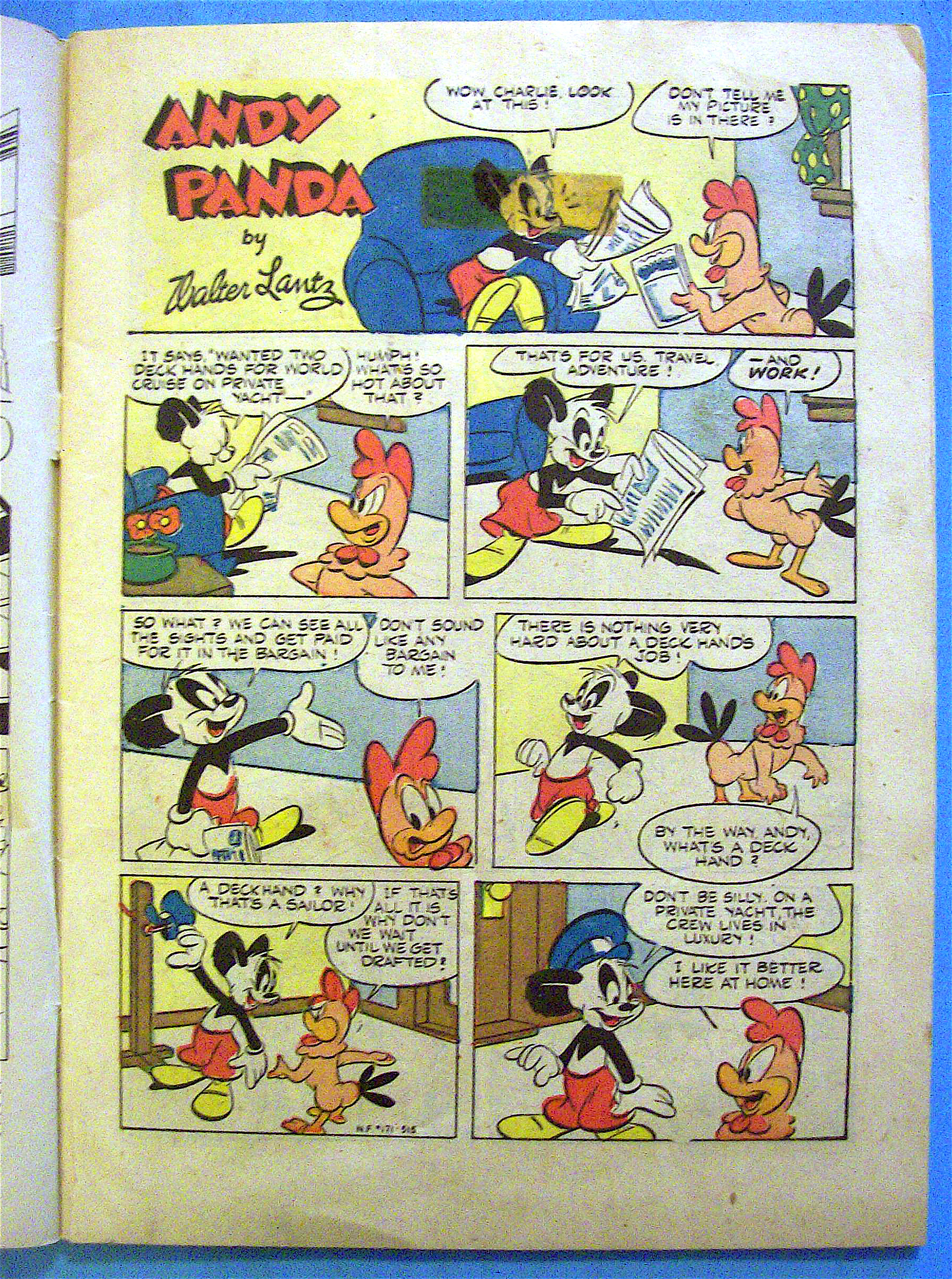 Walter Lantz New Funnies Comic #171 May 1951 Andy Panda