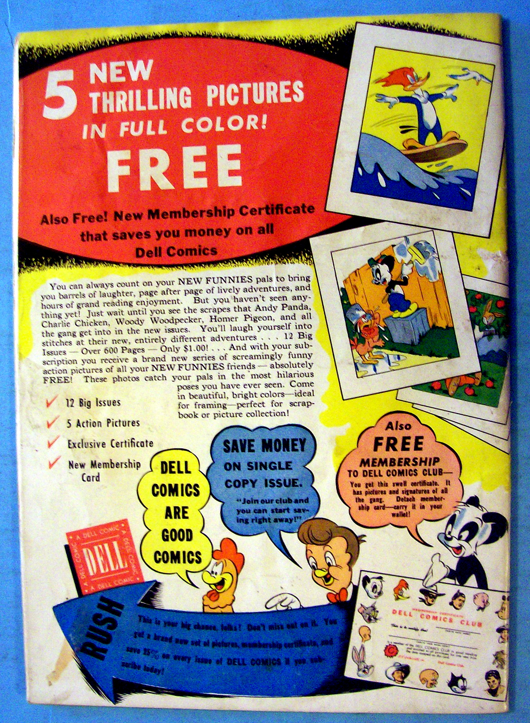 Walter Lantz New Funnies Comic #171 May 1951 Andy Panda