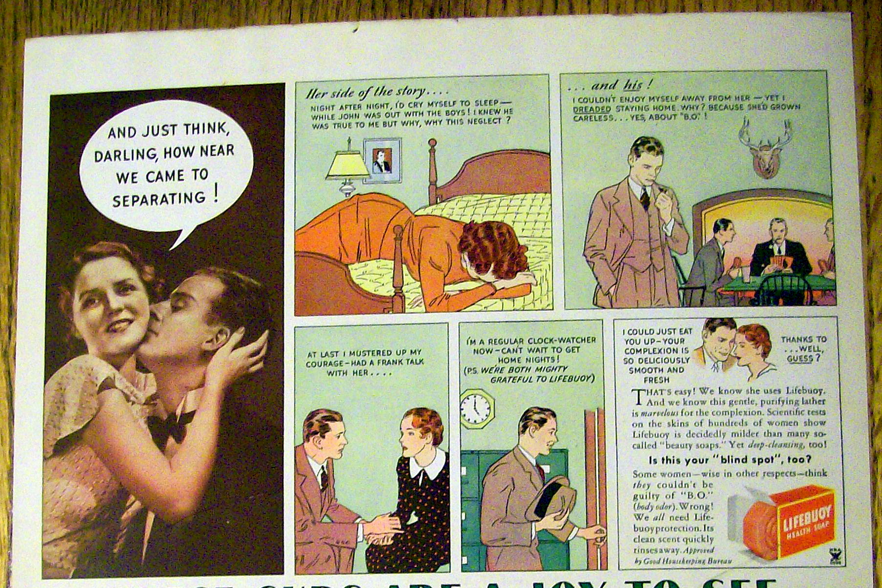 1935 Lifebuoy & Rinso Soap with Suds Are A Joy