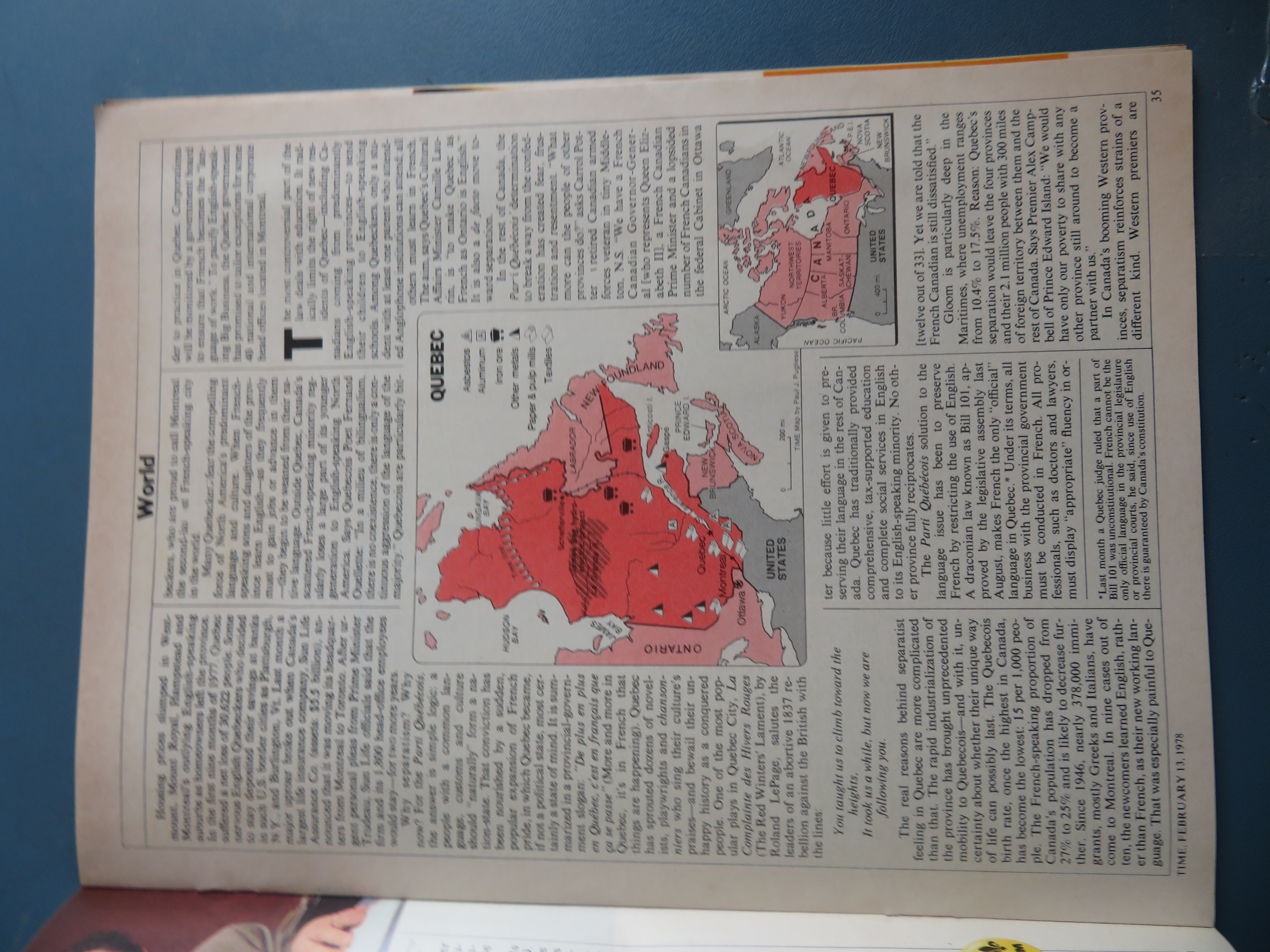 Time Magazine February 13, 1978 A House Divided