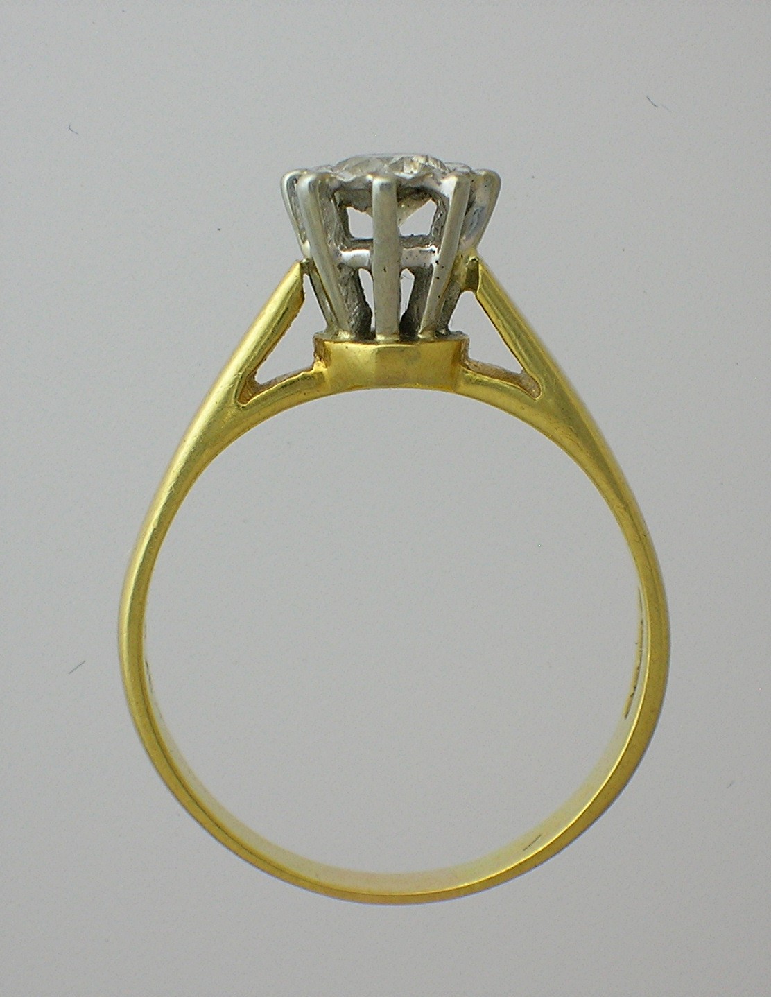 Ring  18K Diamond Solitaire 40pt English Hallmarks