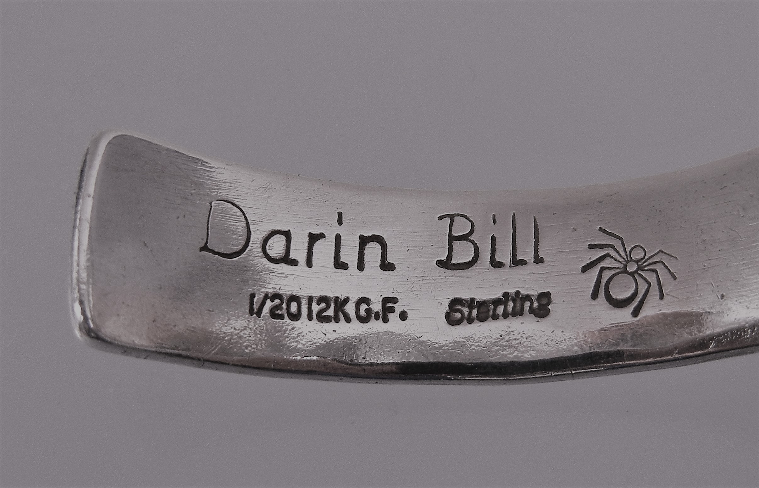 Darin Bill Navajo Sterling Silver 1/20 Gold Fill Brace