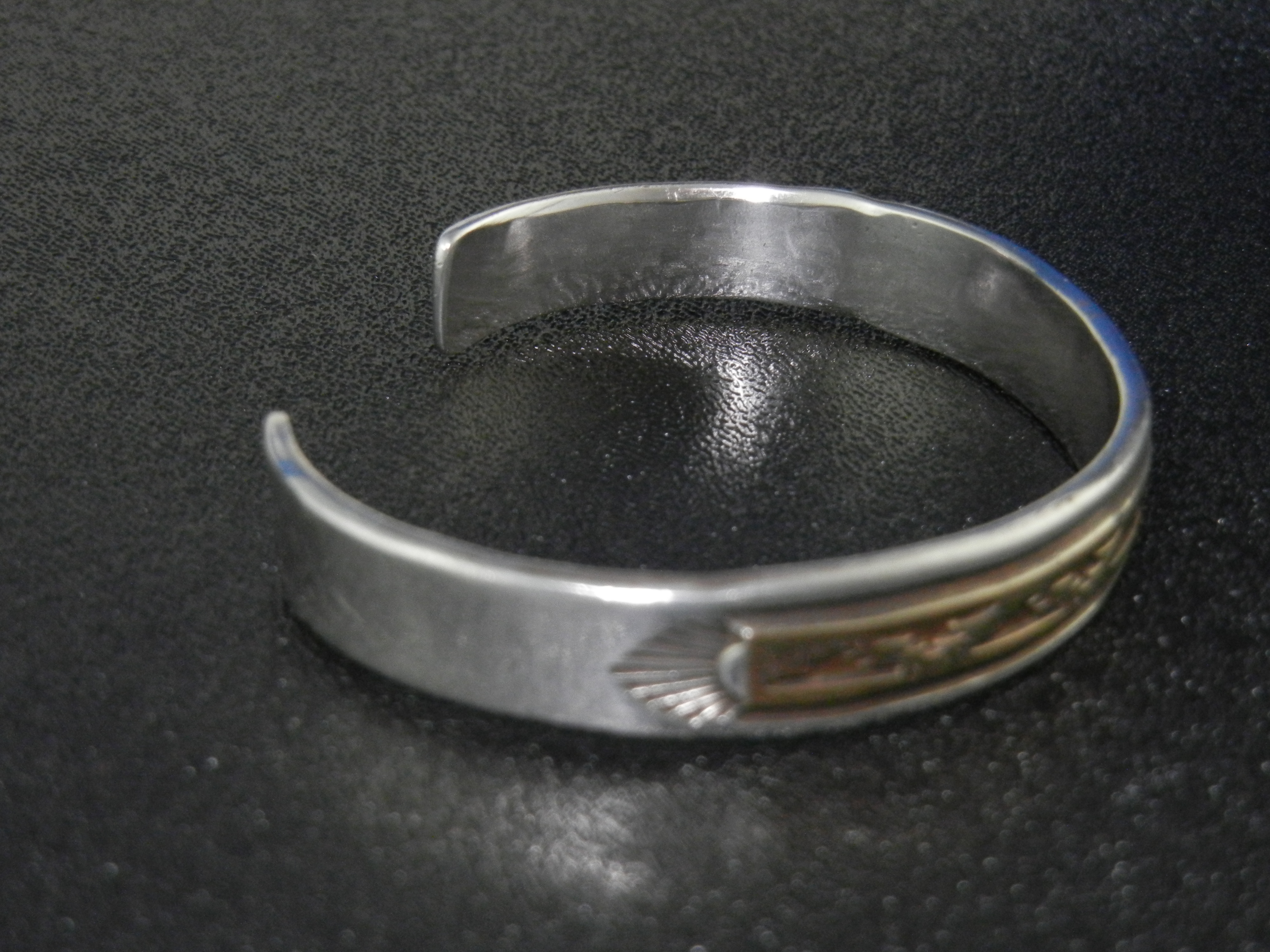 Darin Bill Navajo Sterling Silver 1/20 Gold Fill Brace