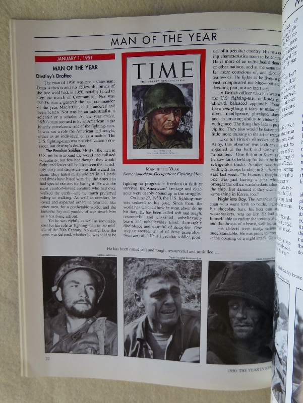 Time Magazine 1999 1950: The Year In Review: American G I