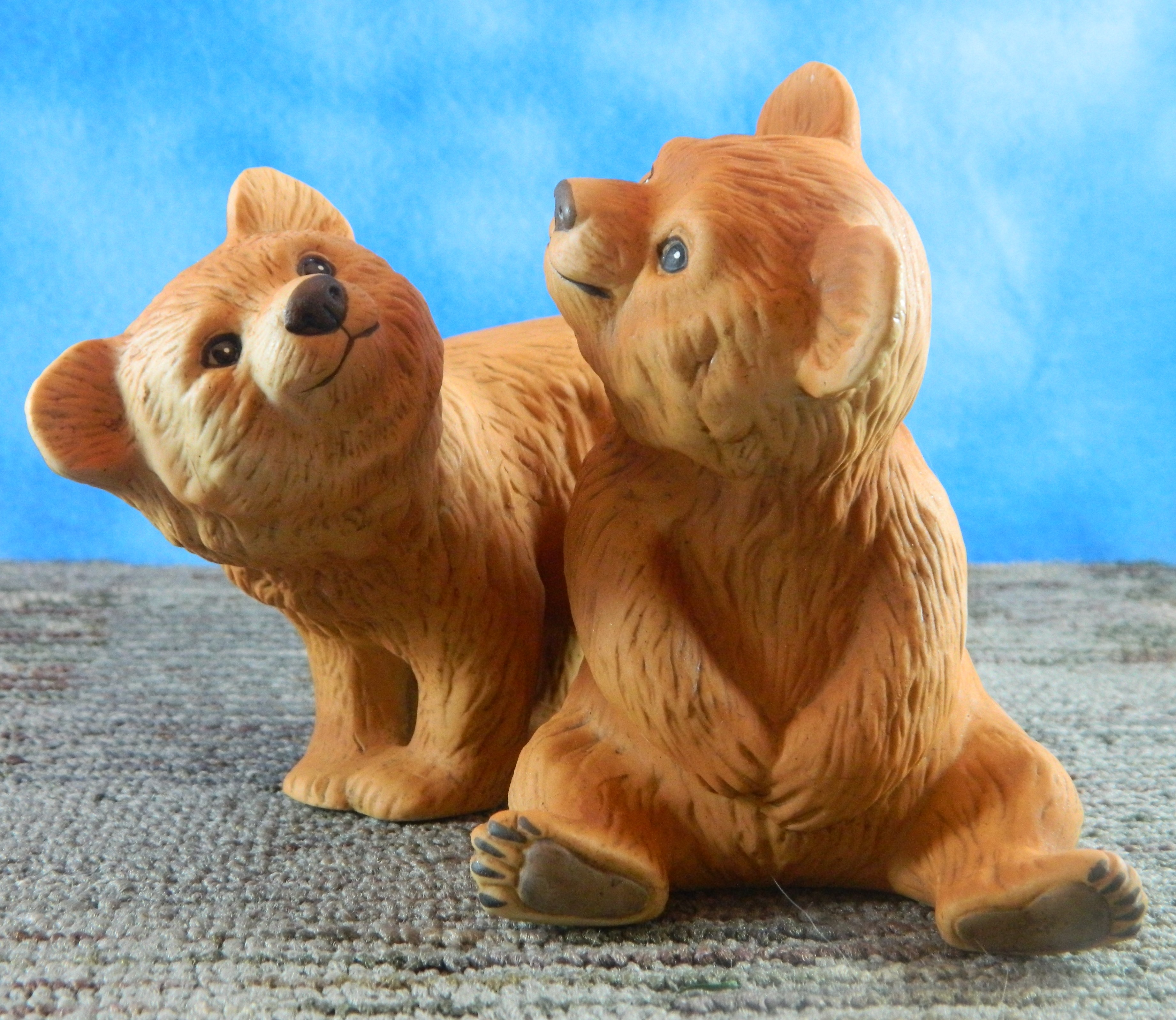 1988 River Shore Porcelain Snuggle Babies Bear Cubs