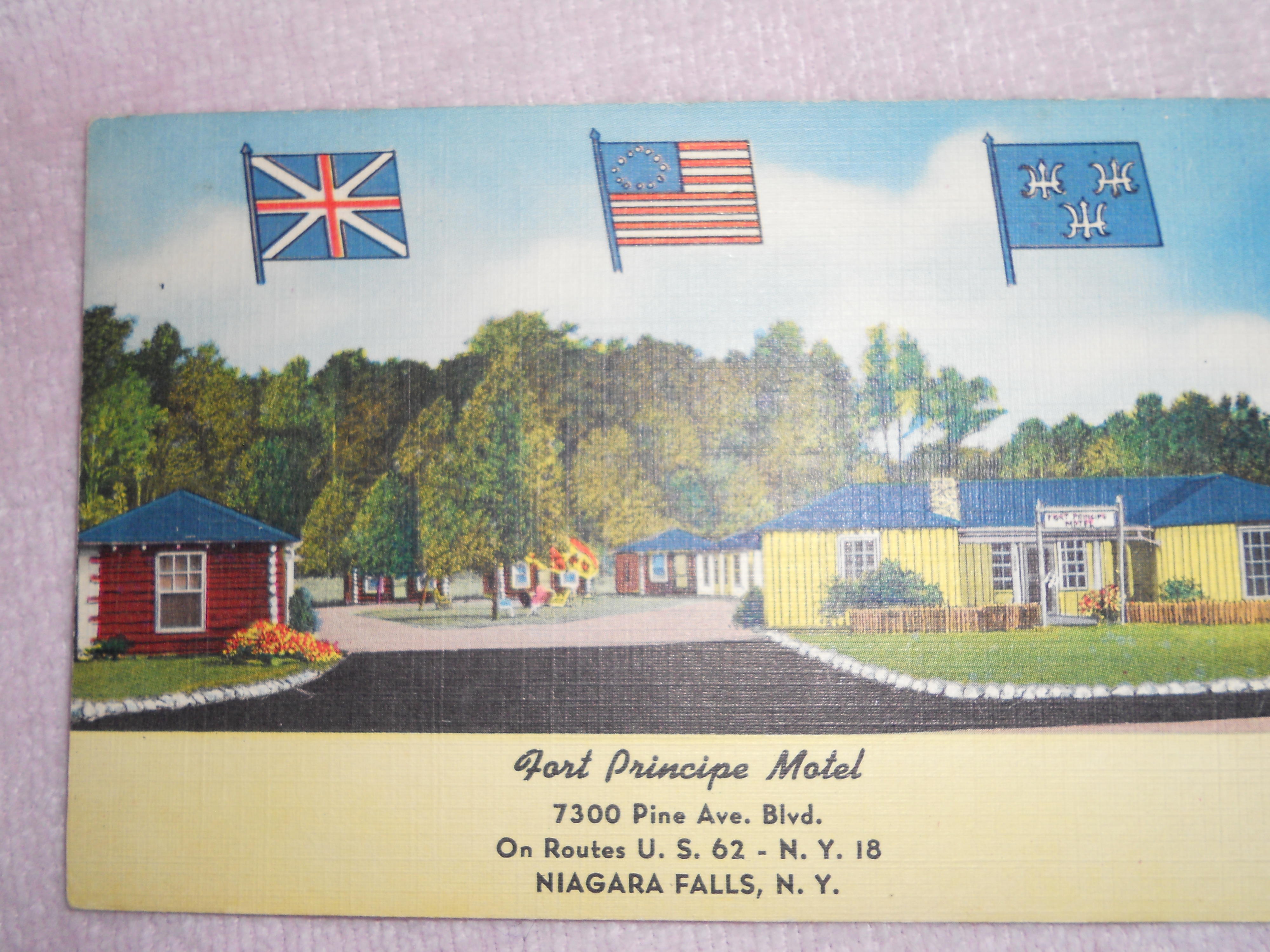 Fort Principe Motel Postcard, Niagara Falls