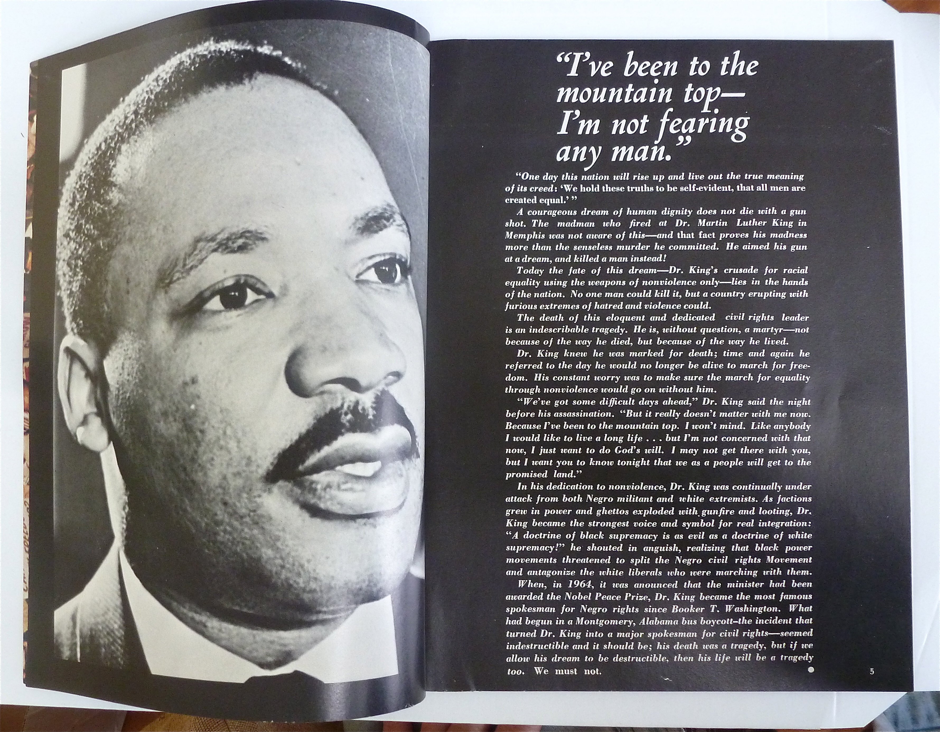 Martin Luther King Jr 1968 Collector's Edition Memorial