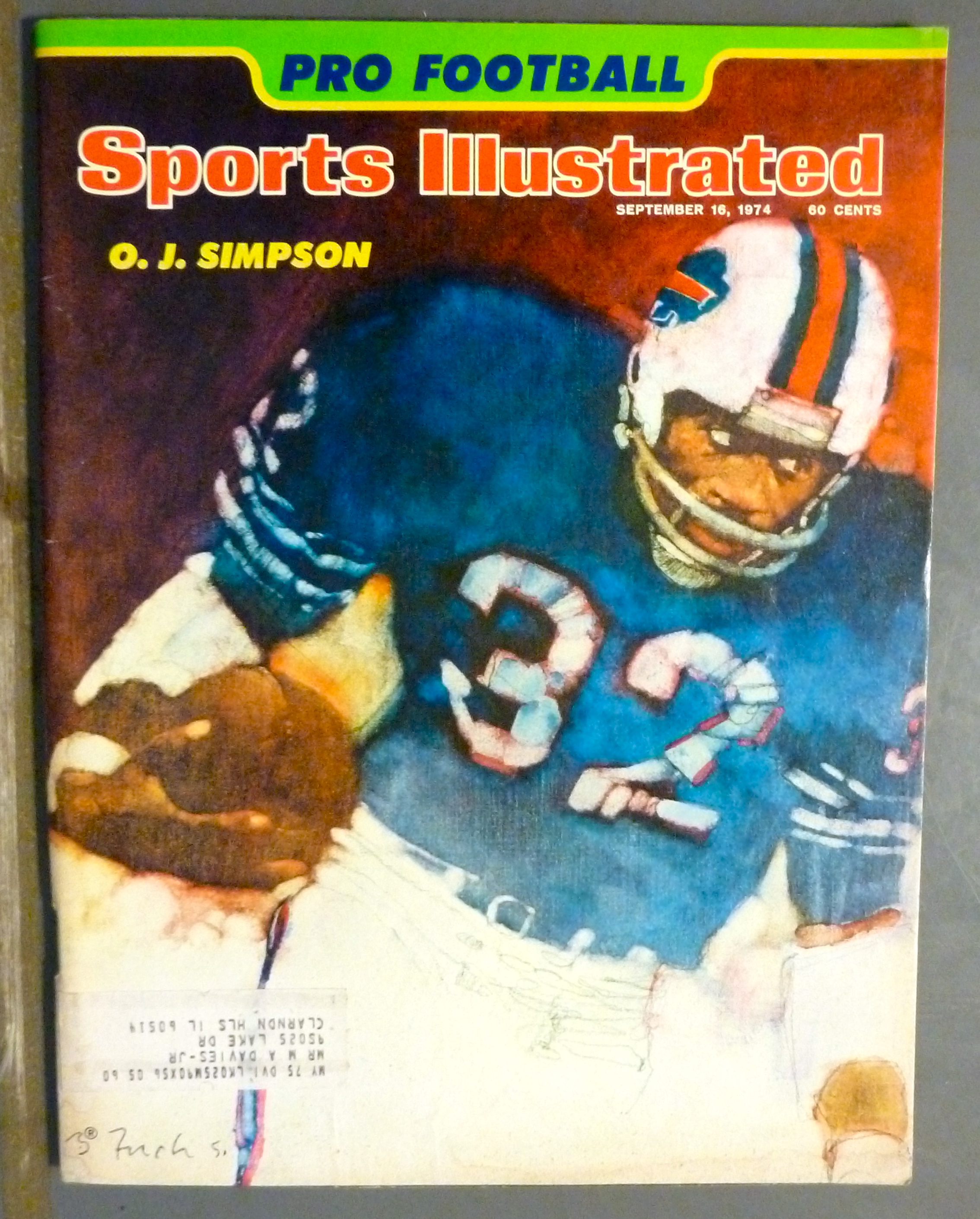 Sports Illustrated September 16, 1974 O. J. Simpson