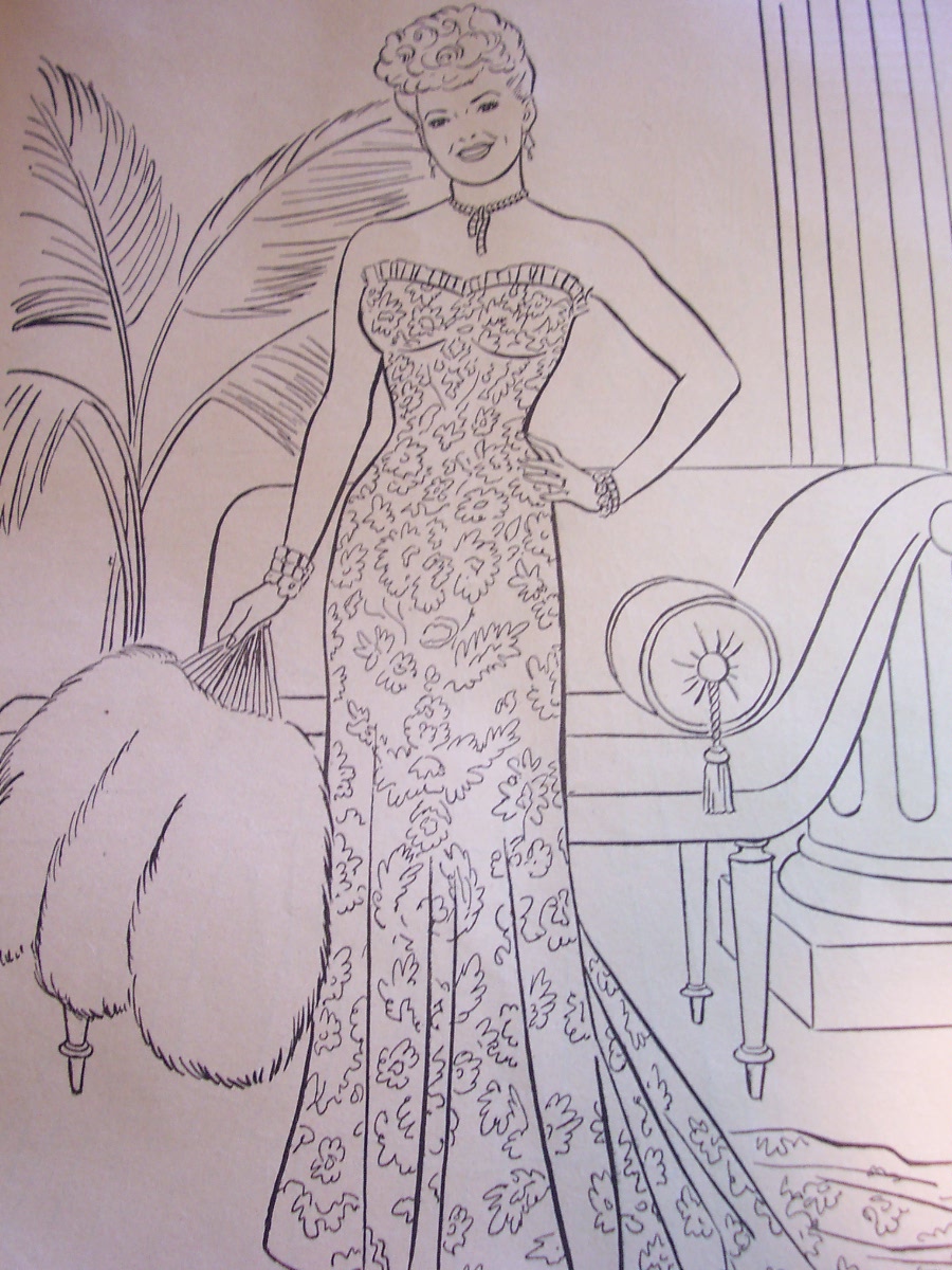 Betty Grable Coloring Book, 1951