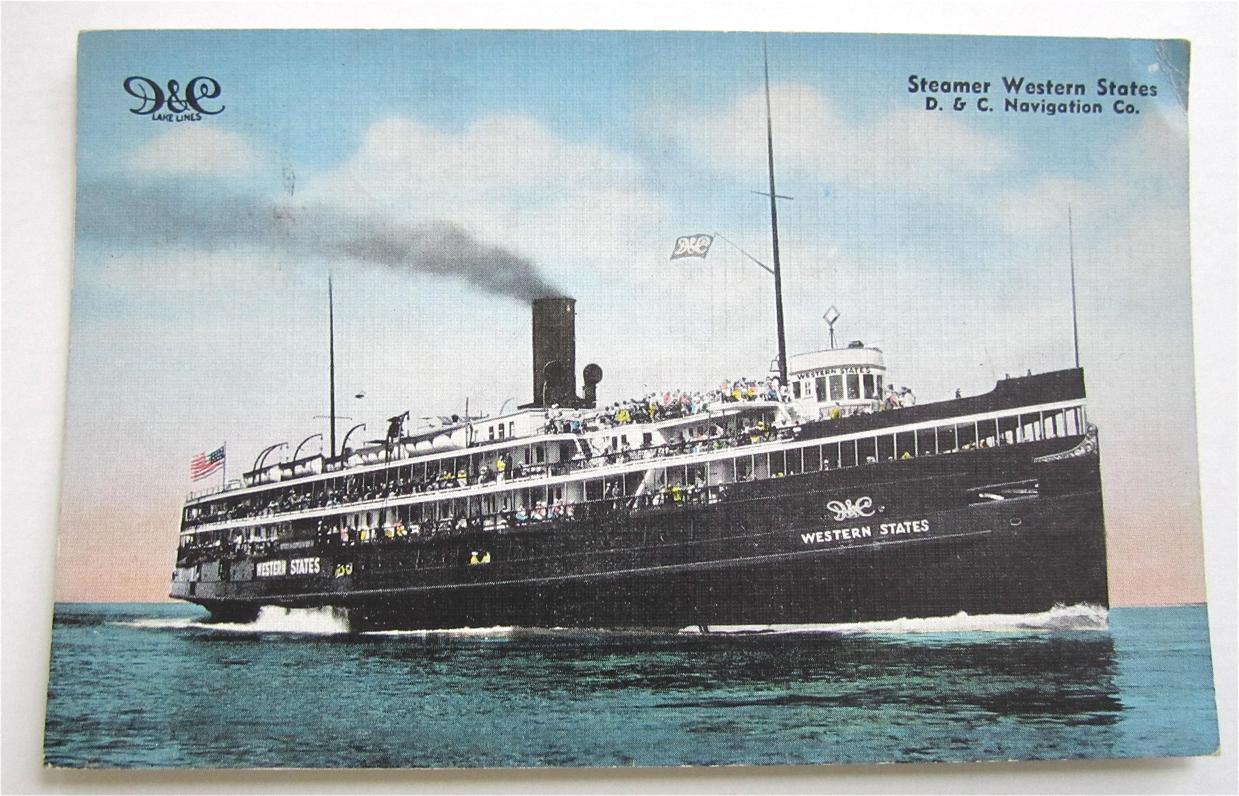 Steamer Western States Postcard