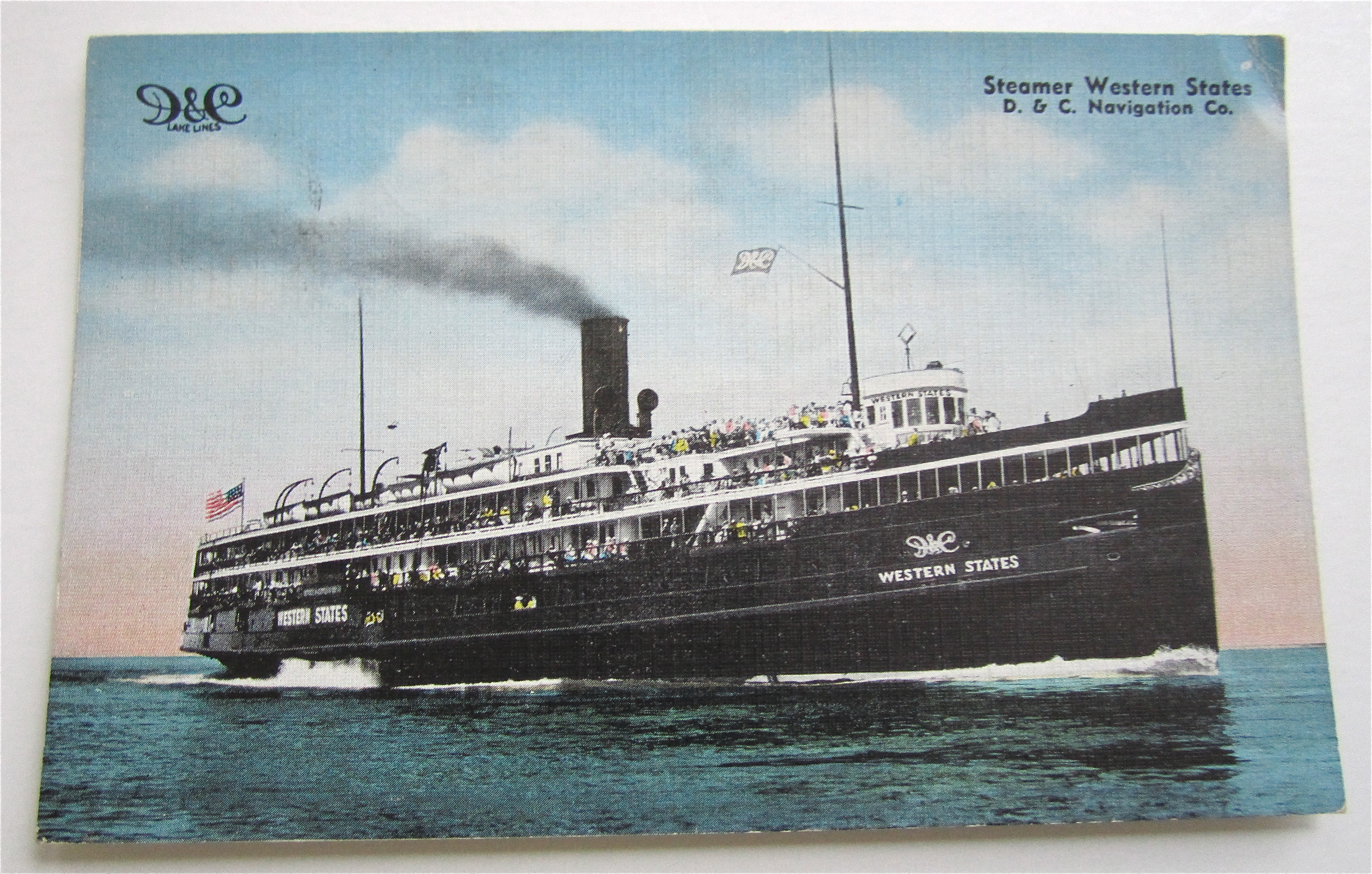Steamer Western States Postcard