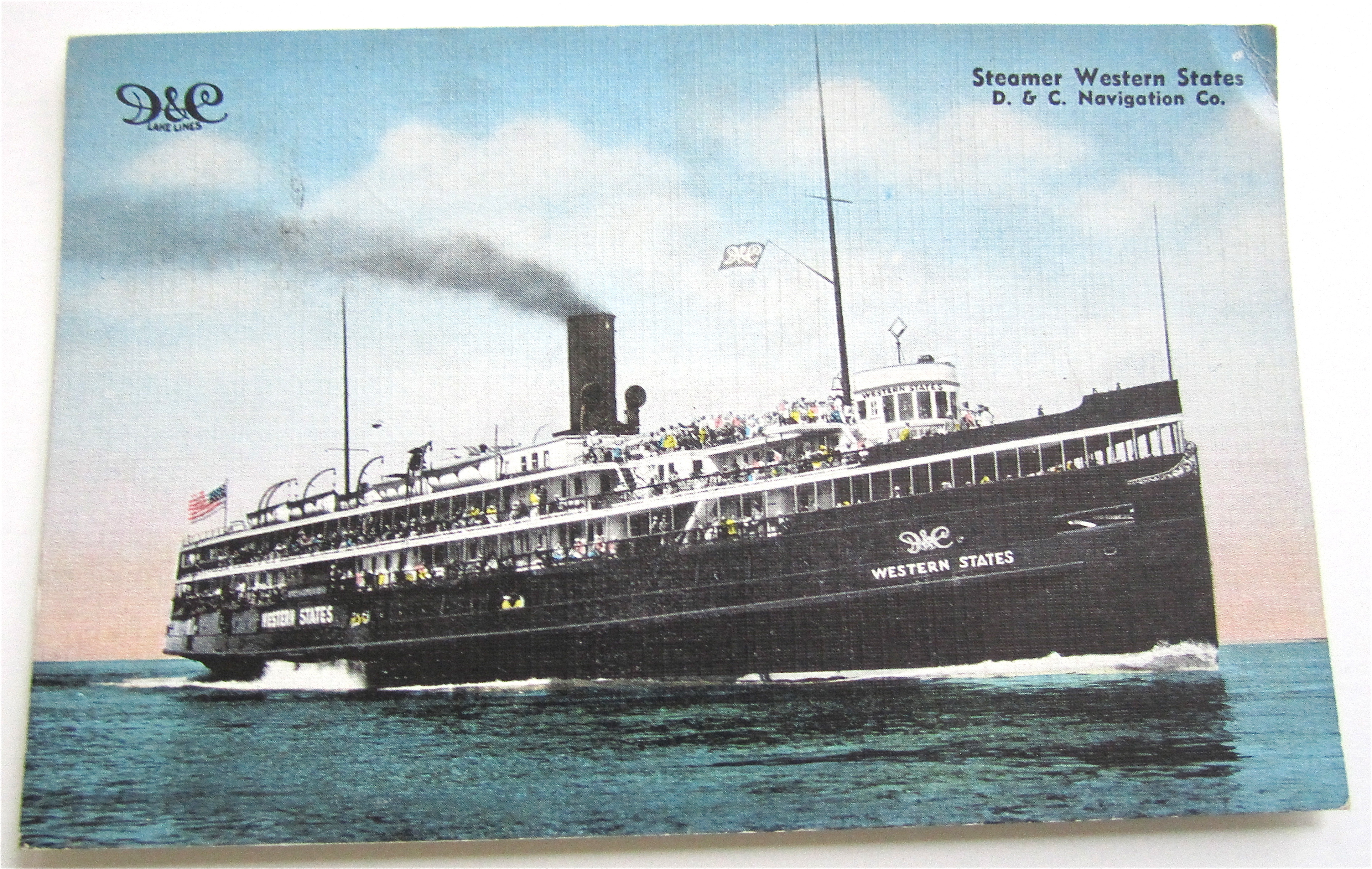 Steamer Western States Postcard