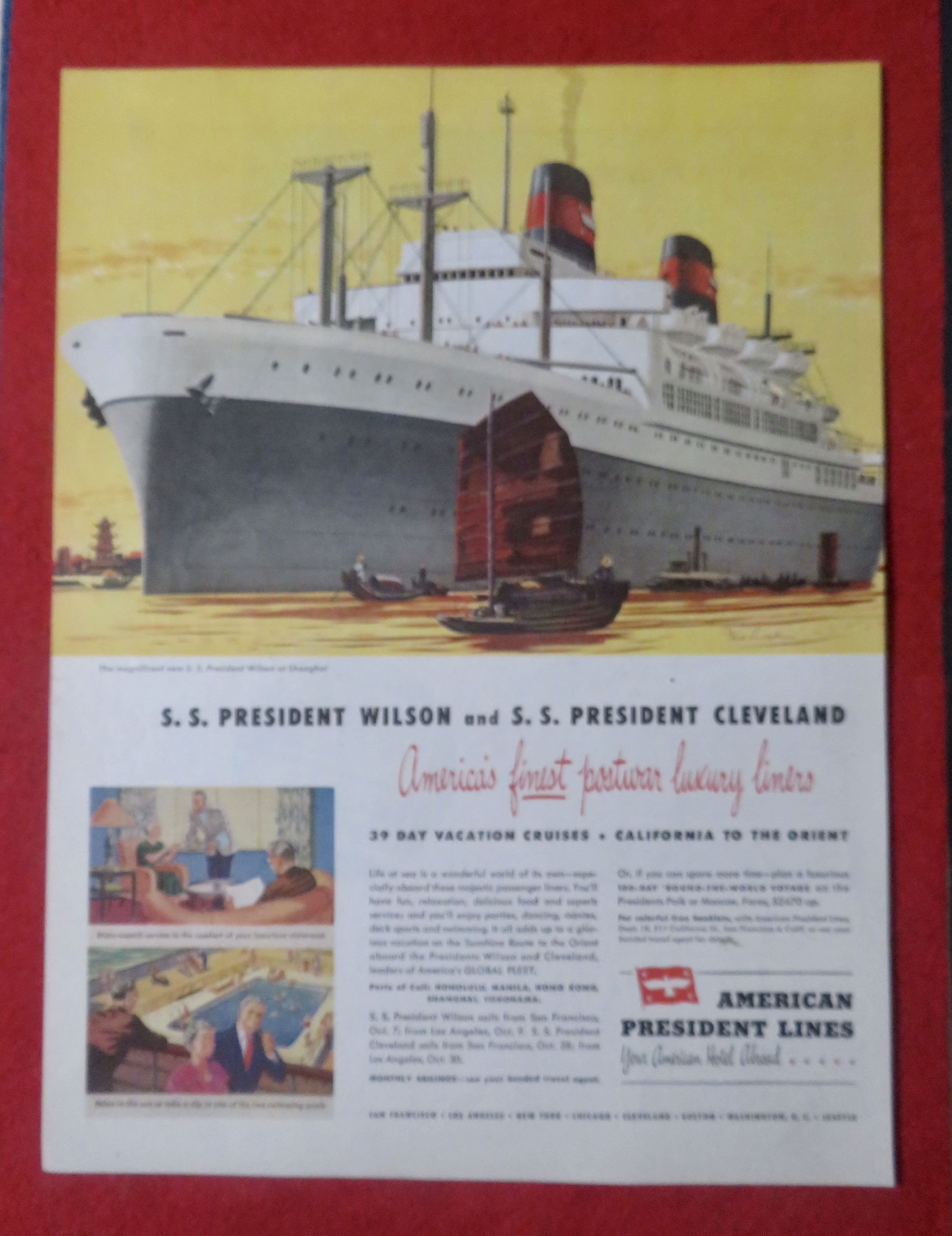 1948 American President Lines with Wilson & Cleveland
