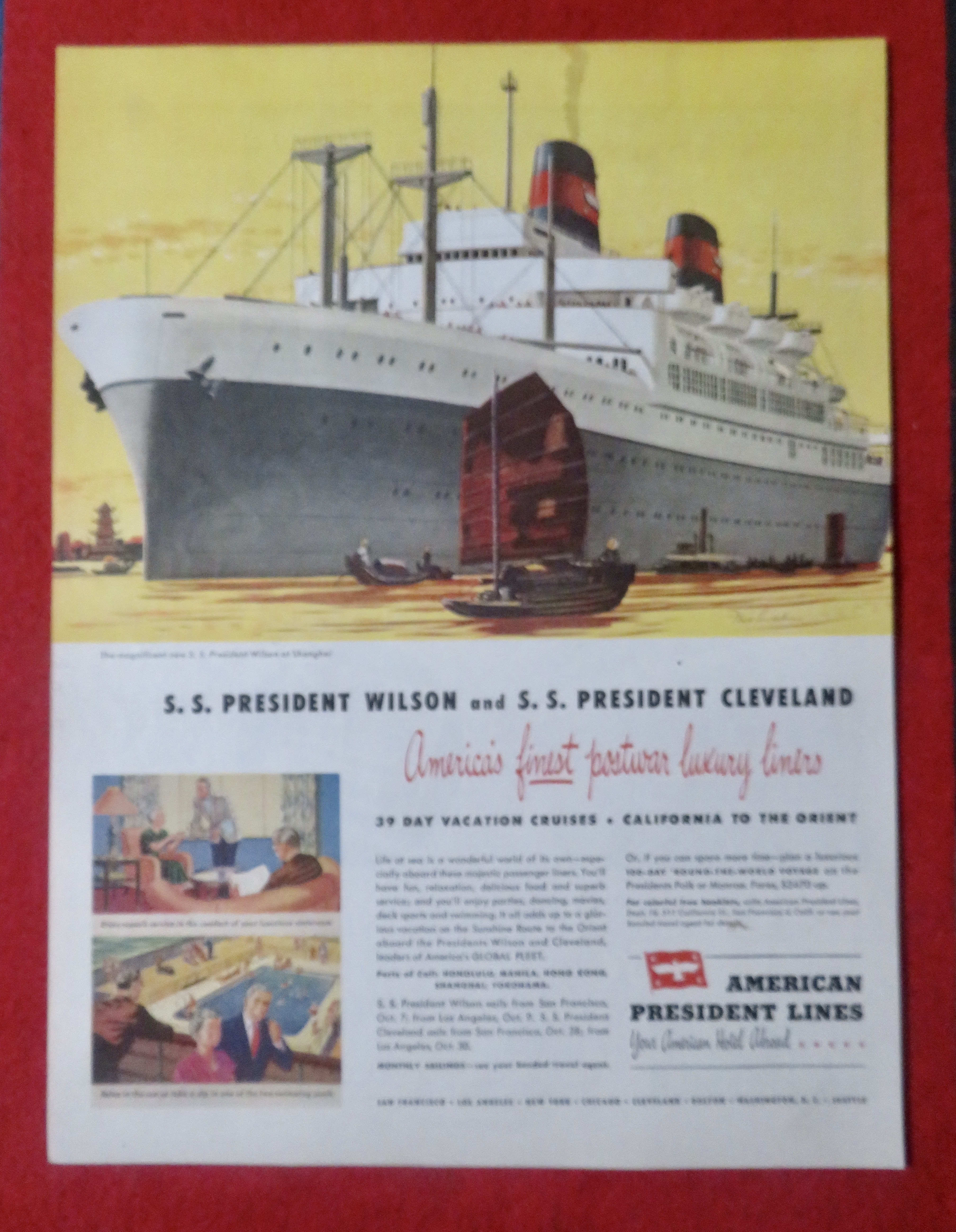 1948 American President Lines with Wilson & Cleveland