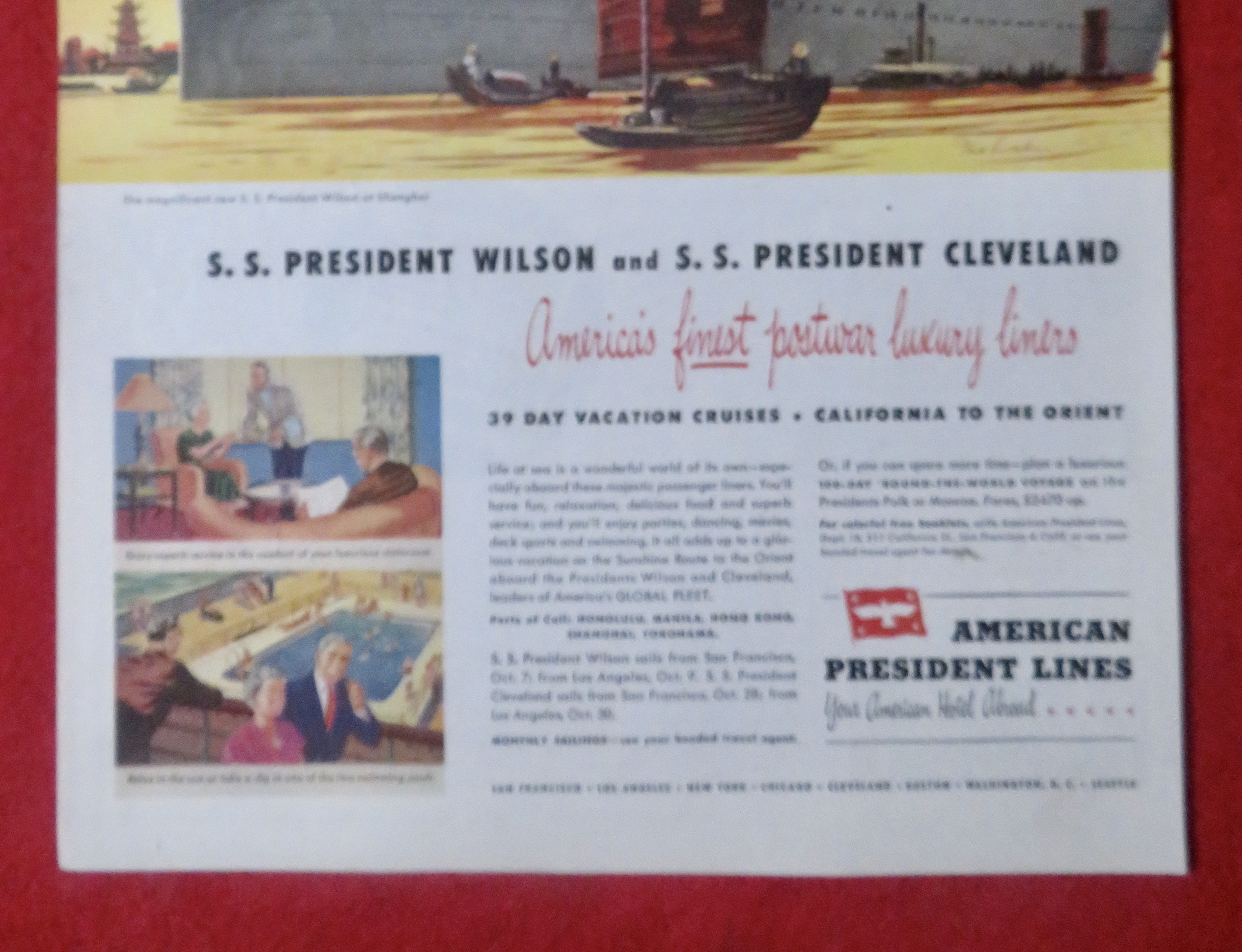 1948 American President Lines with Wilson & Cleveland