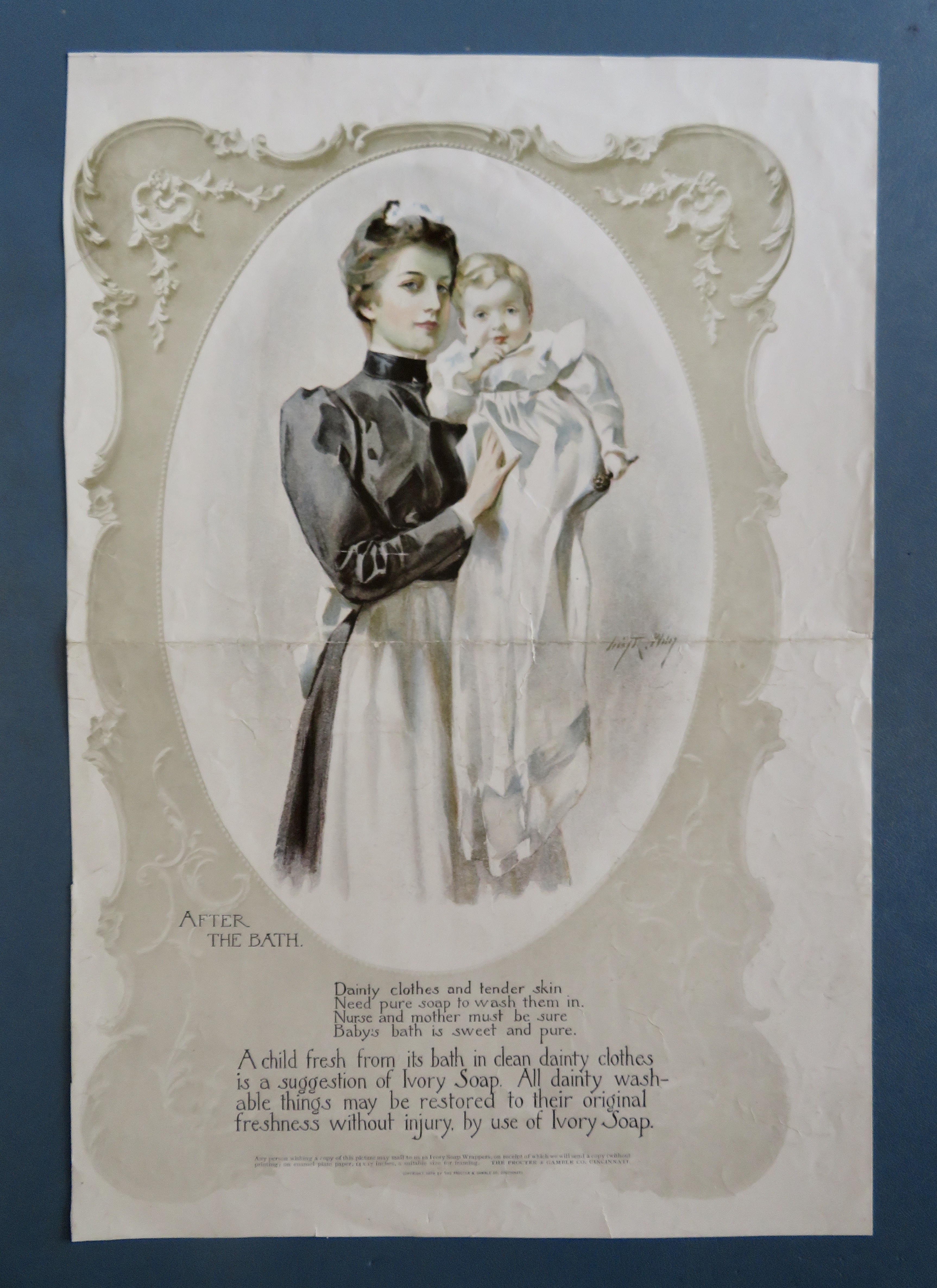 1899 Ivory Soap with Lovely Woman & Baby After Bath