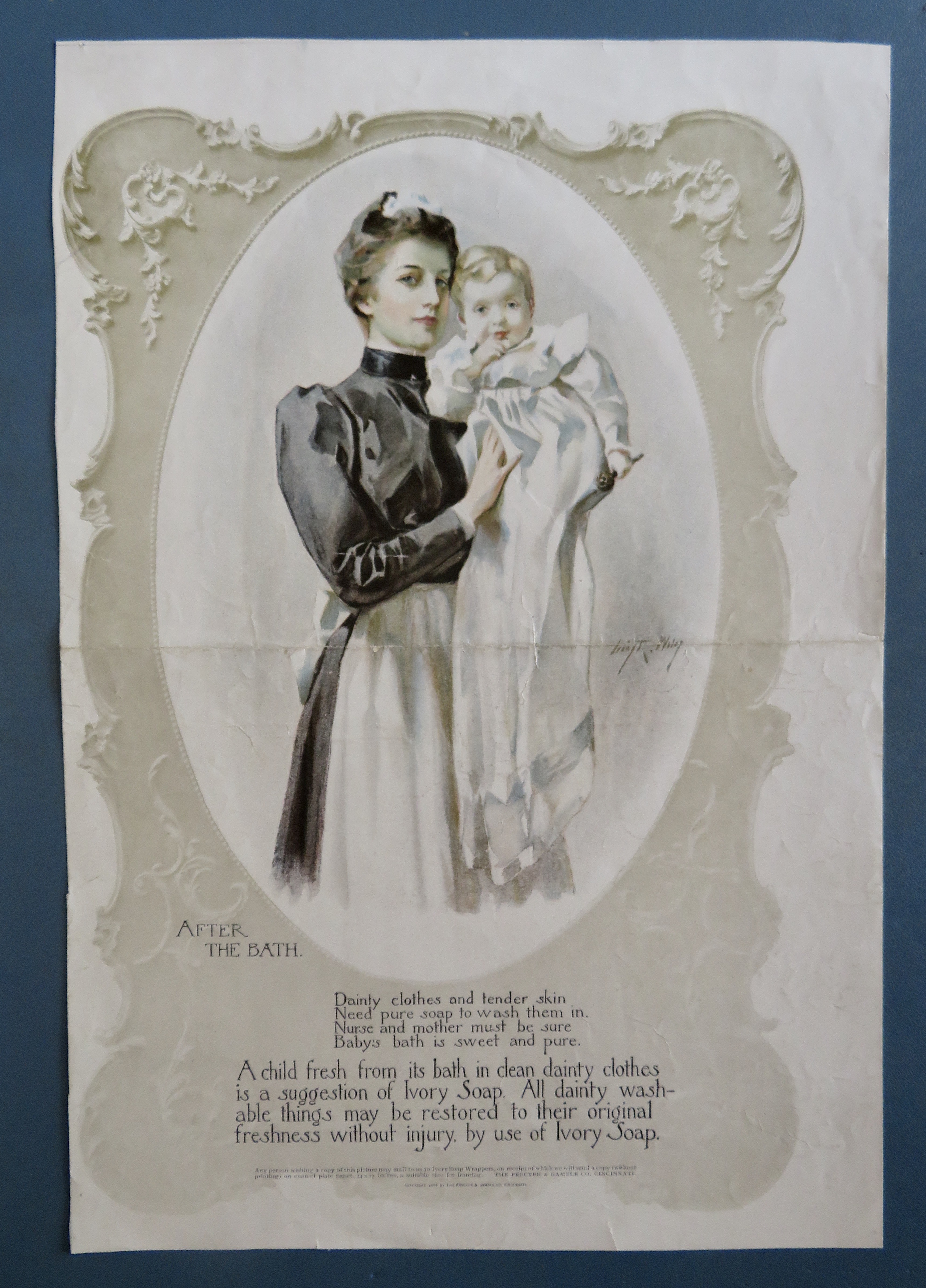 1899 Ivory Soap with Lovely Woman & Baby After Bath