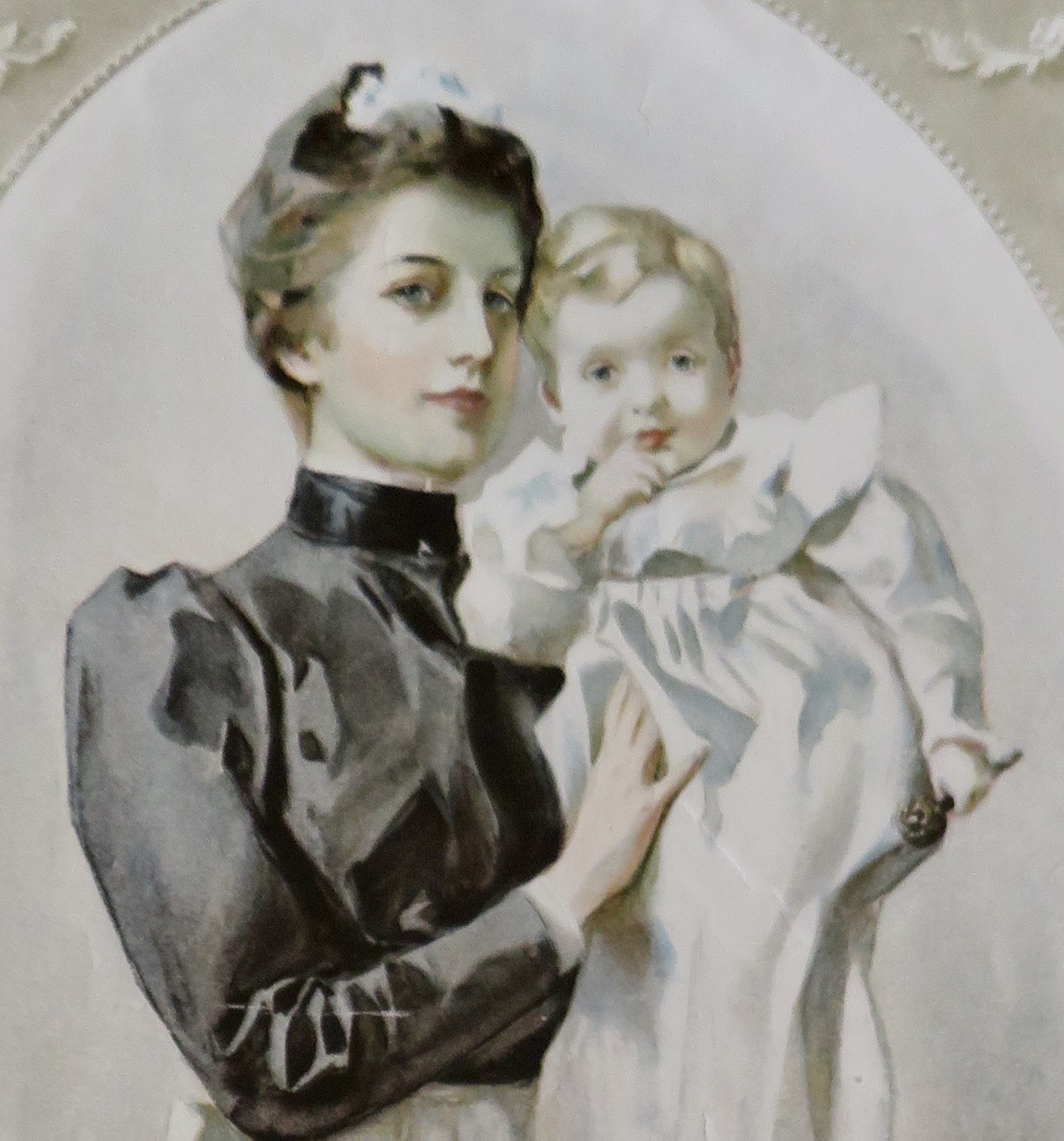 1899 Ivory Soap with Lovely Woman & Baby After Bath