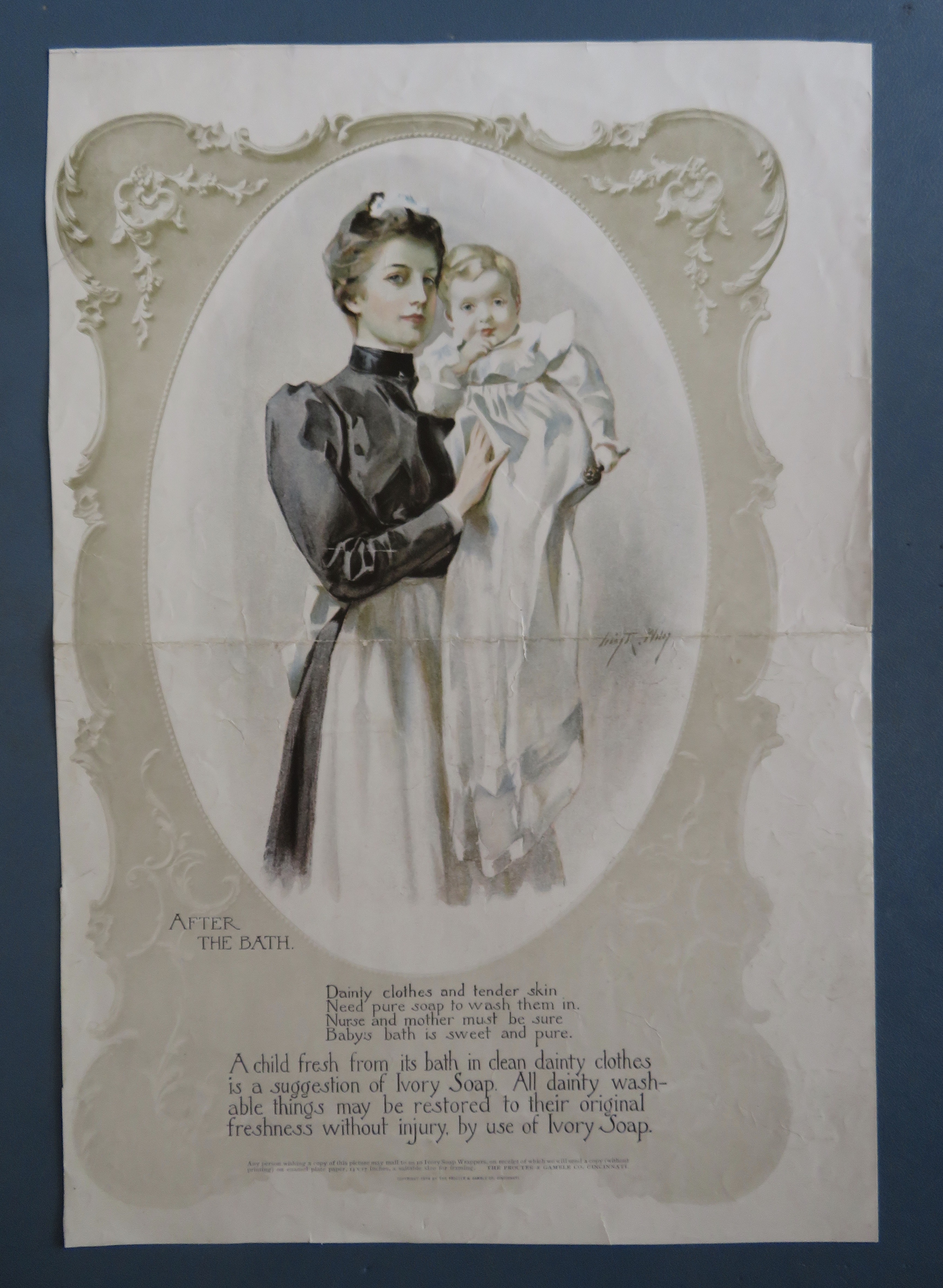 1899 Ivory Soap with Lovely Woman & Baby After Bath