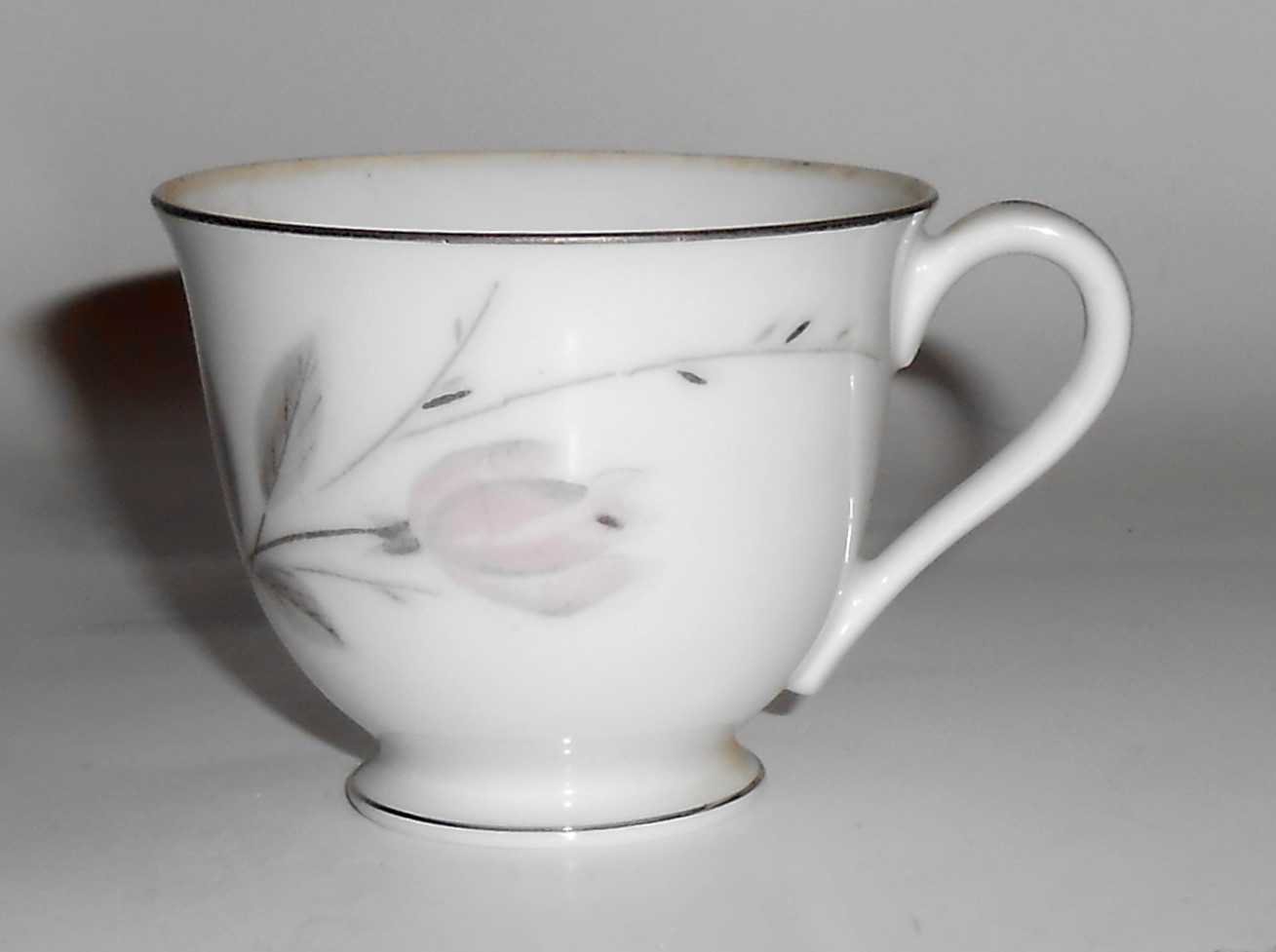 Mikasa China Porcelain Platinum Band My Love Demitasse