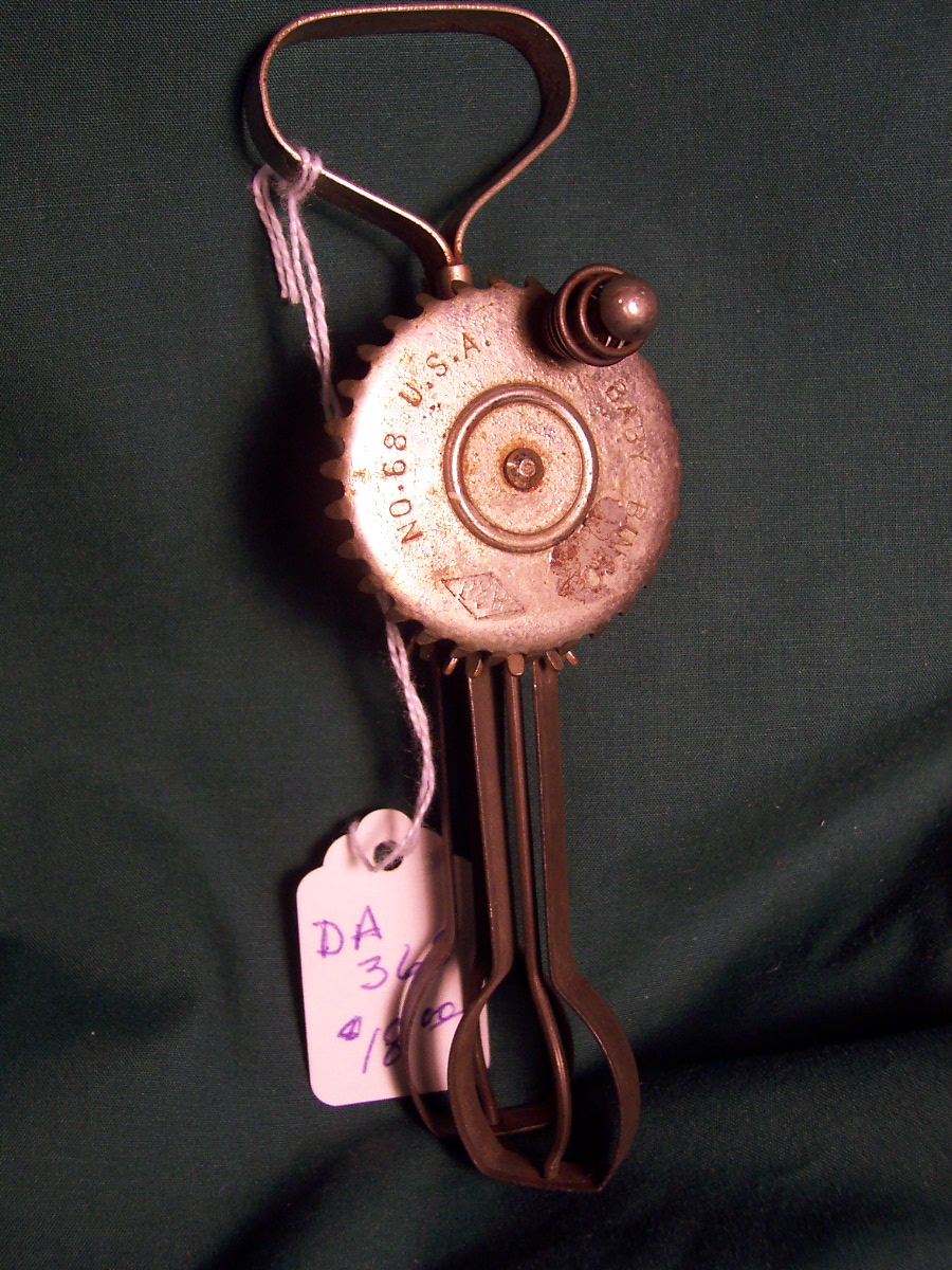 Primitive Childs Toy Egg Beater Baby Bingo