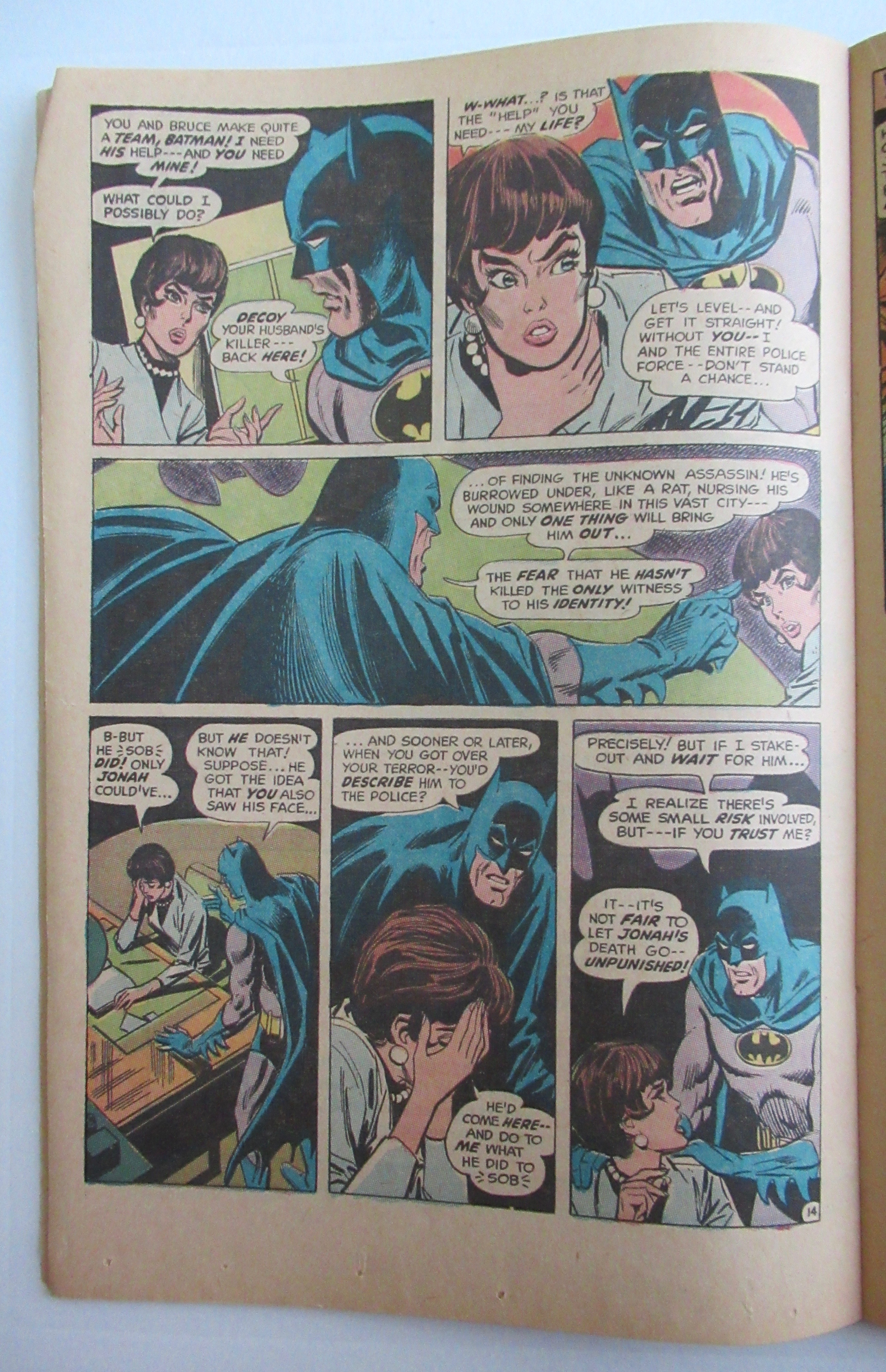 Batman Comic December 1969 One Bullet Too Many