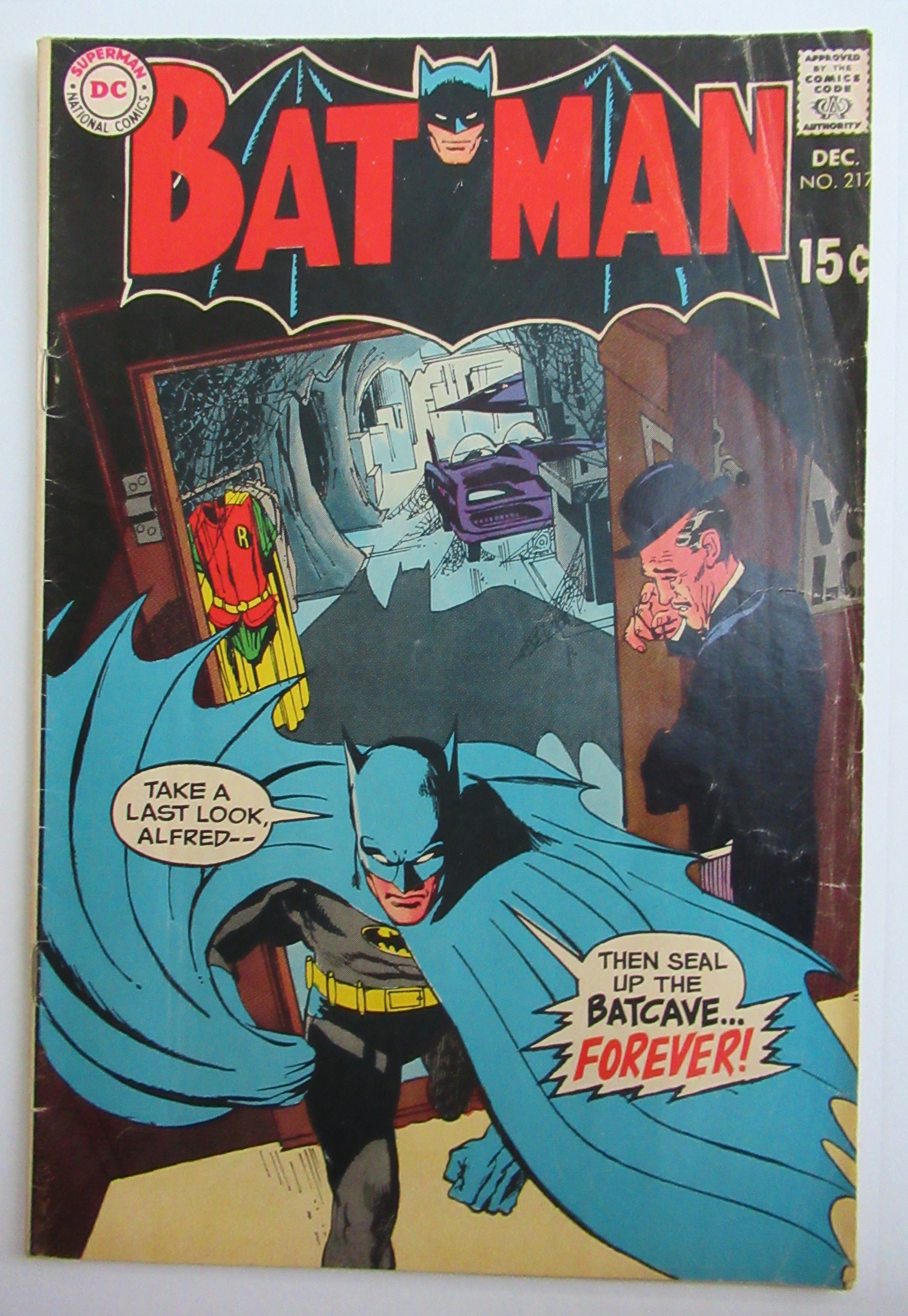Batman Comic December 1969 One Bullet Too Many