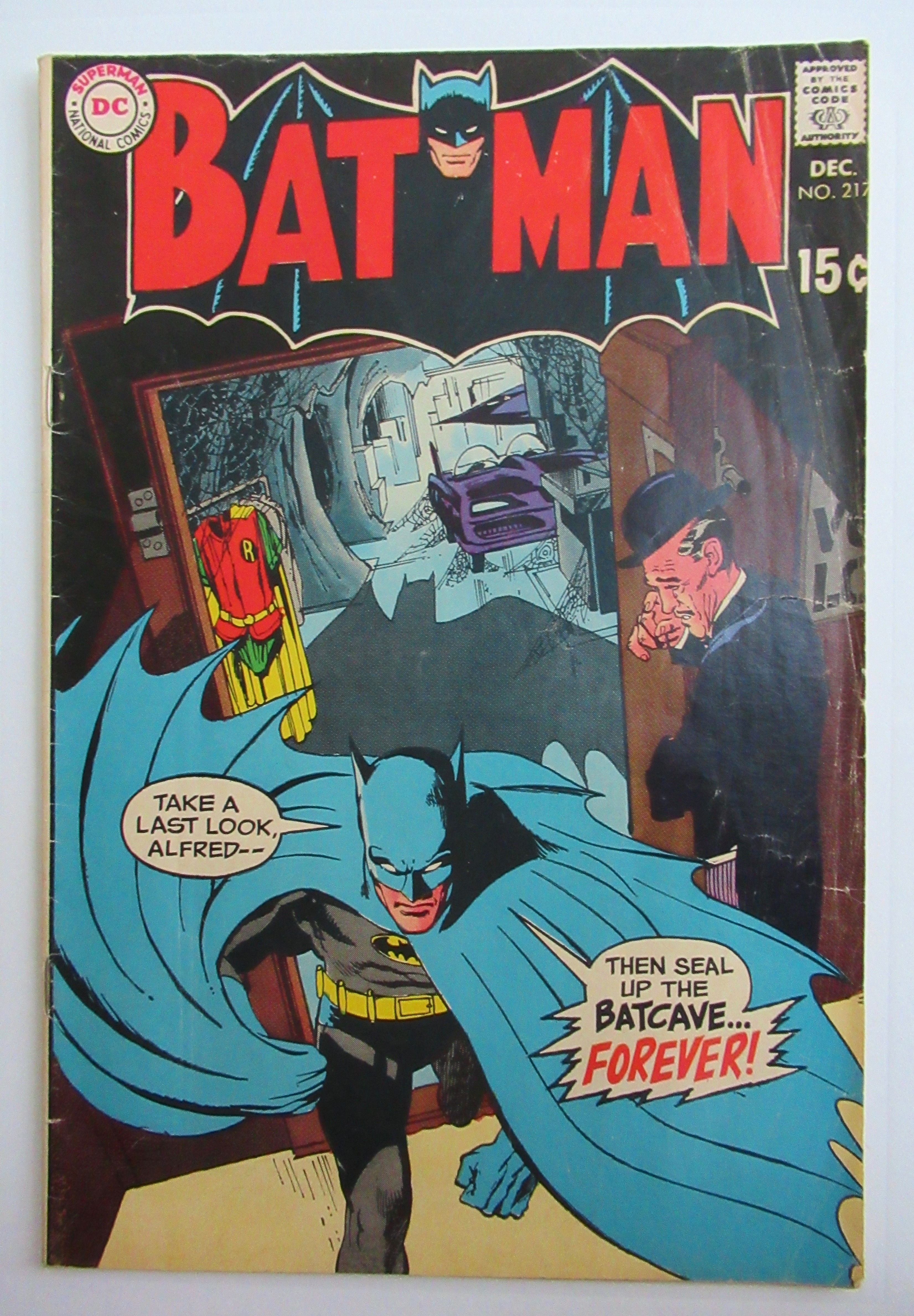 Batman Comic December 1969 One Bullet Too Many