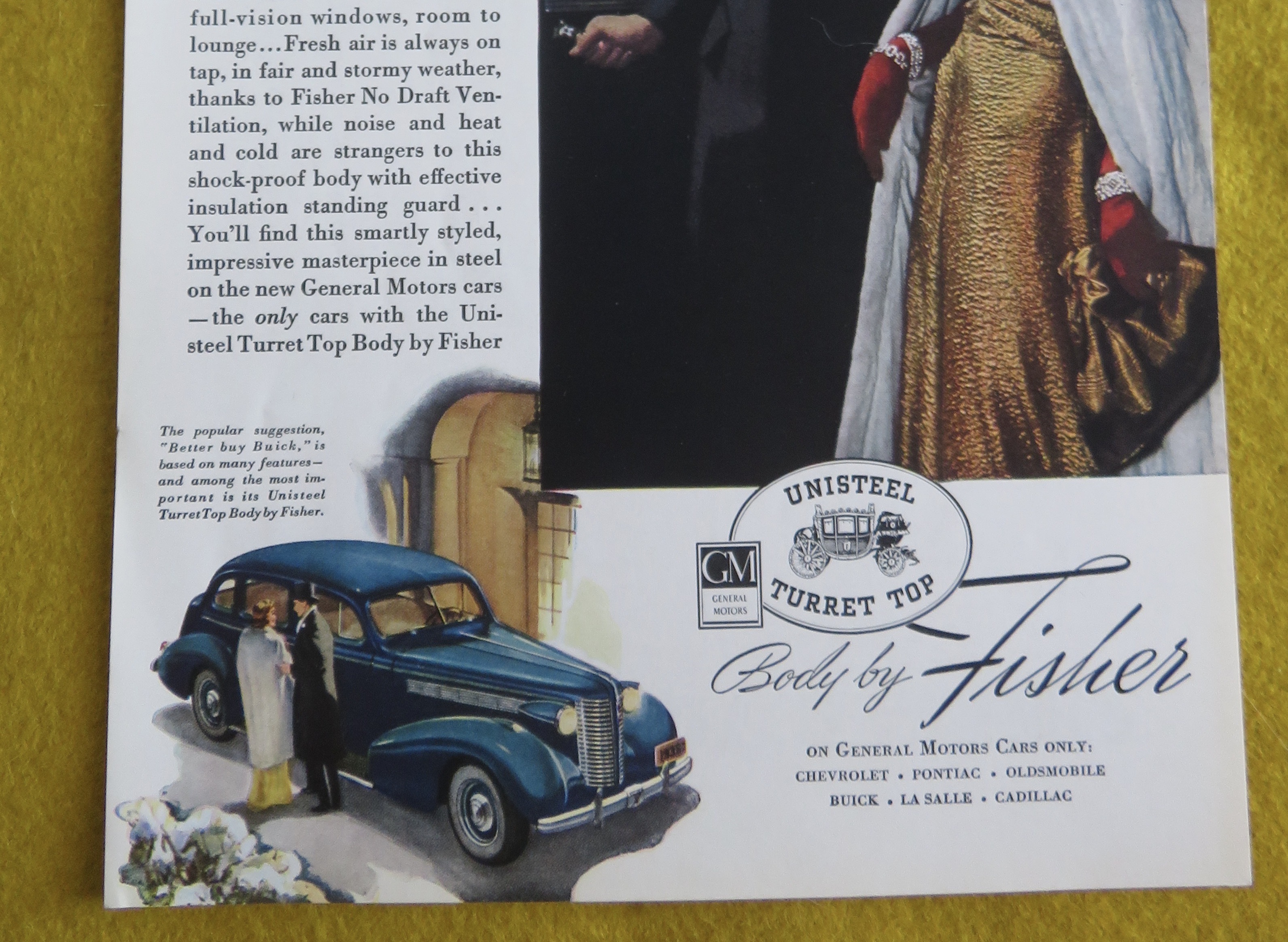 1938 Body By Fisher with Man & Woman Dressed Up
