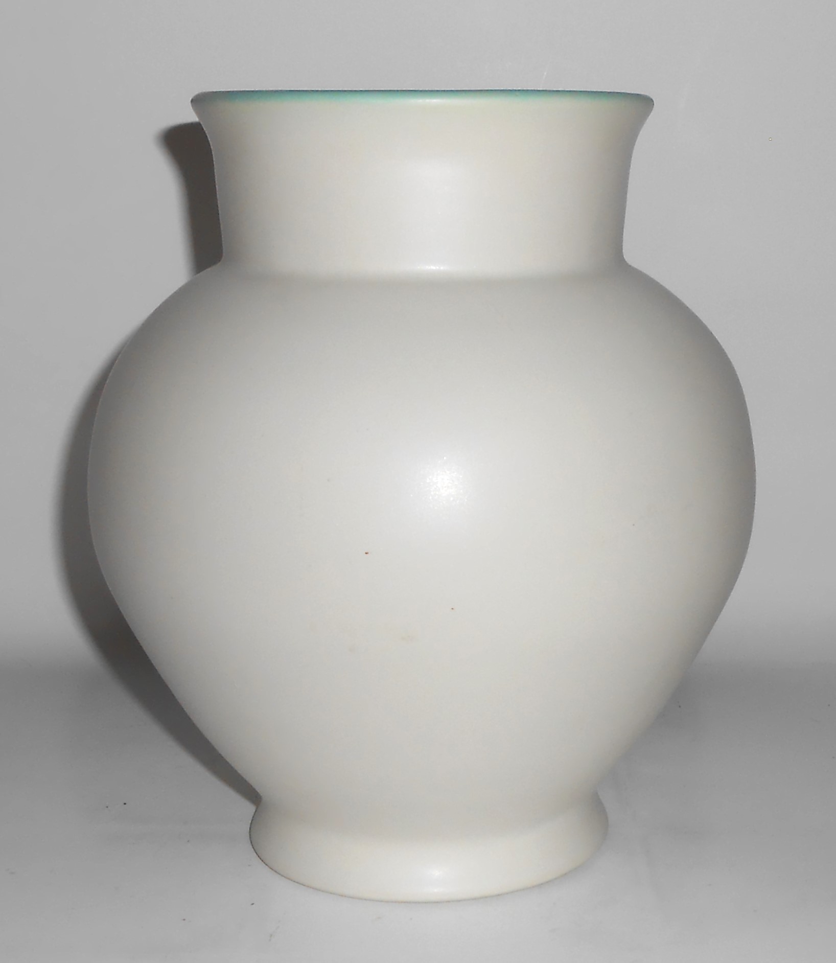 Coors Art Pottery White/Green Brighton Vase