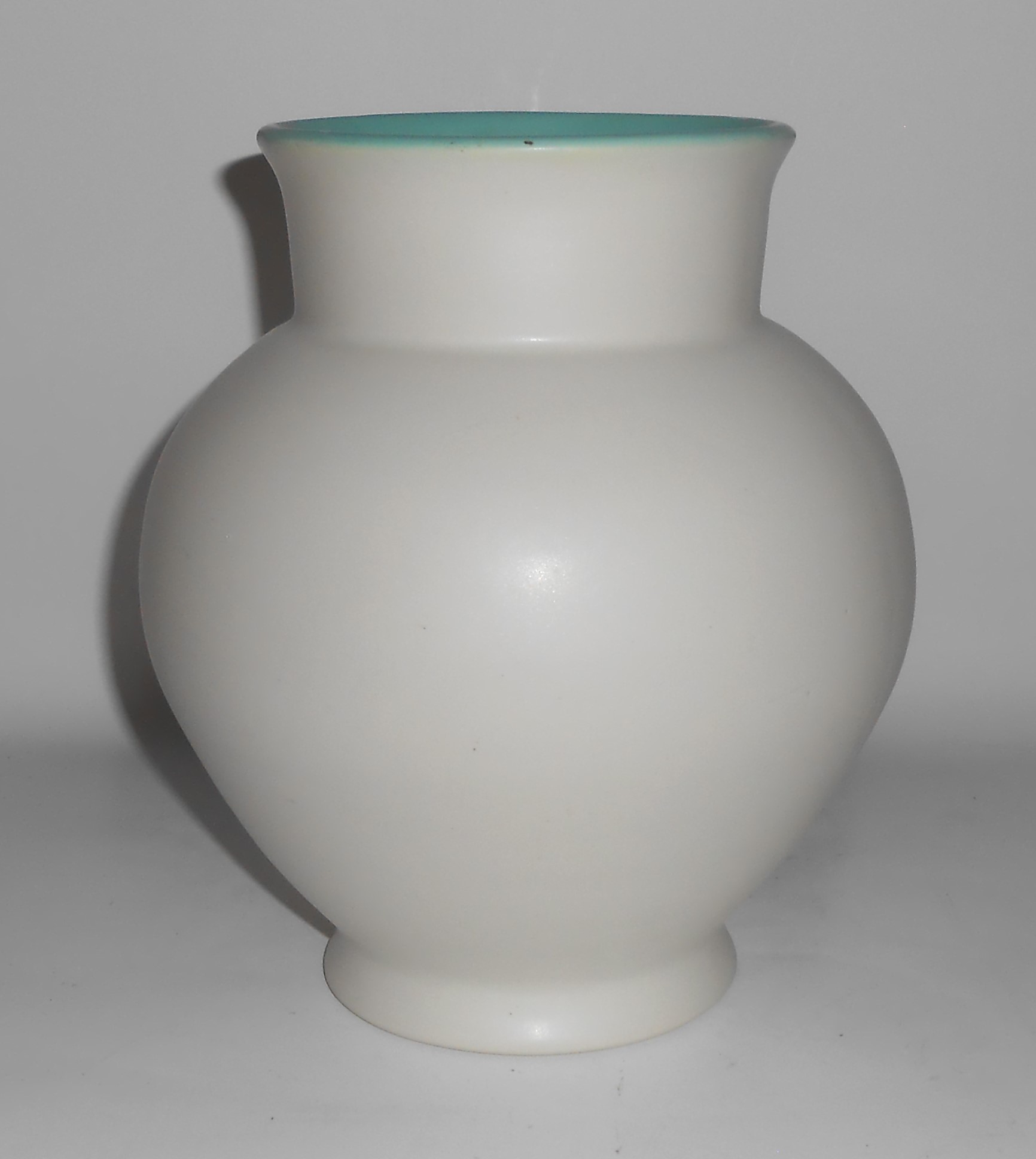 Coors Art Pottery White/Green Brighton Vase
