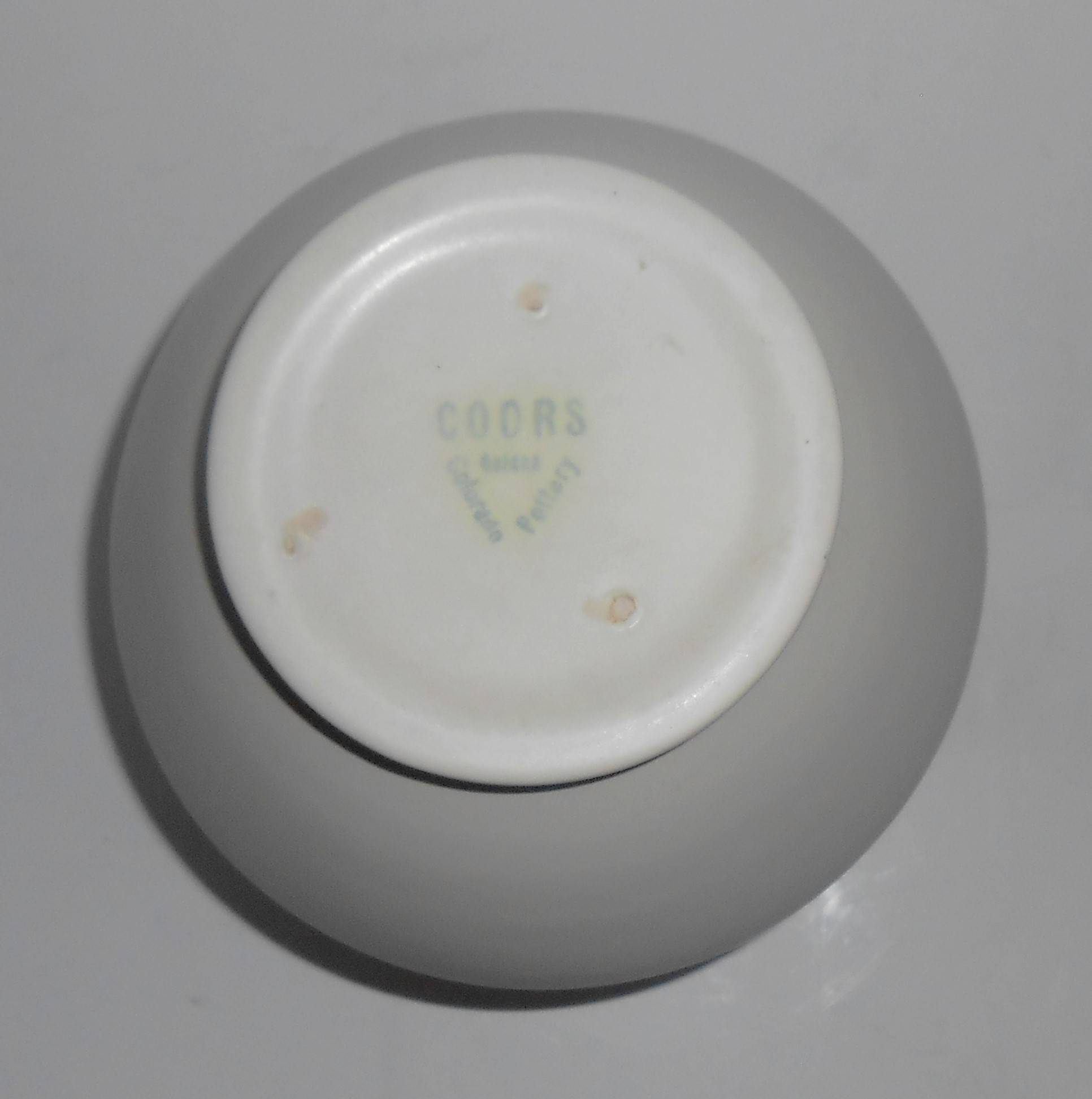 Coors Art Pottery White/Green Brighton Vase