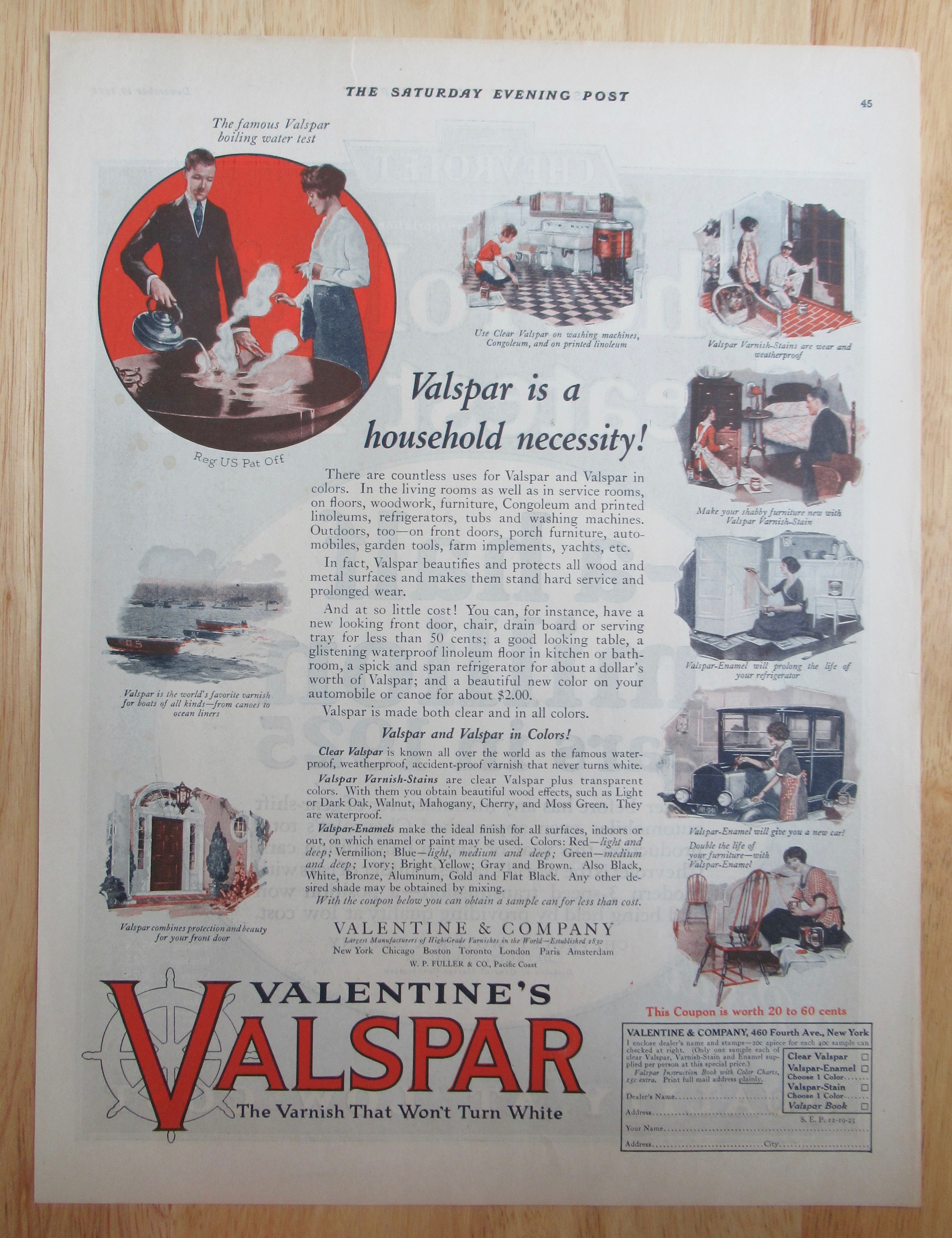 1925 Valentine's Valspar with Household Necessity