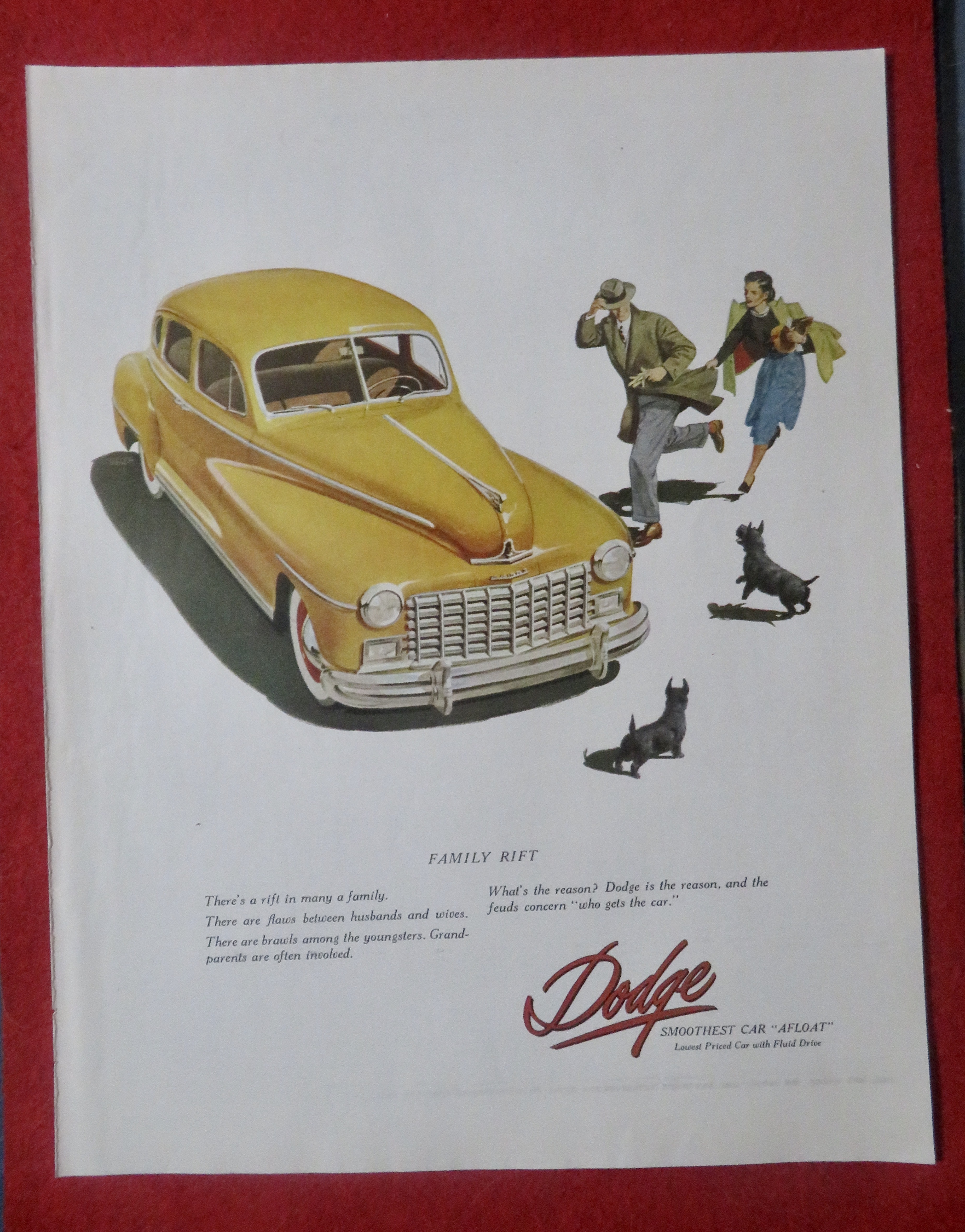 1948 Dodge Automobile with Family Rift