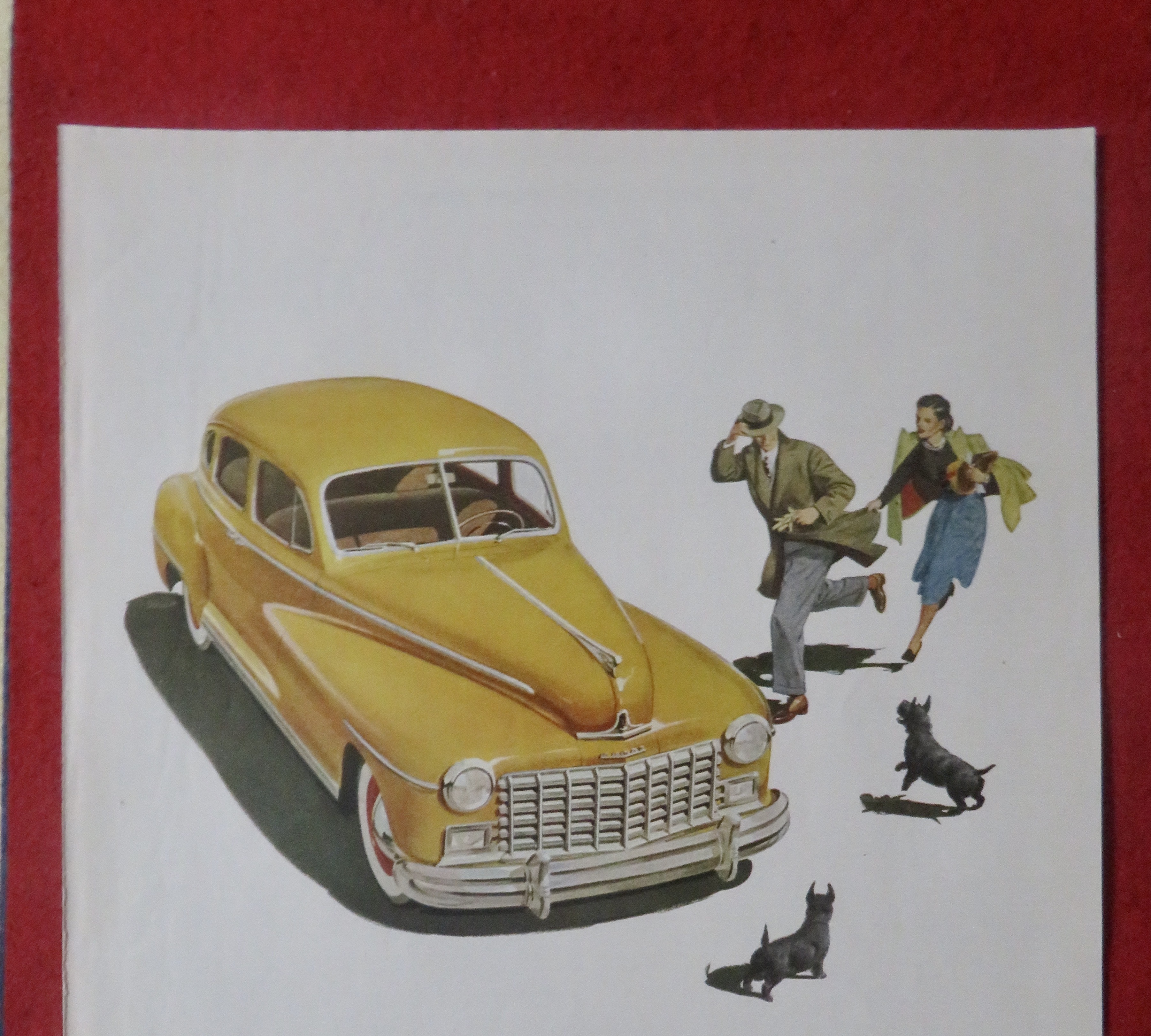 1948 Dodge Automobile with Family Rift