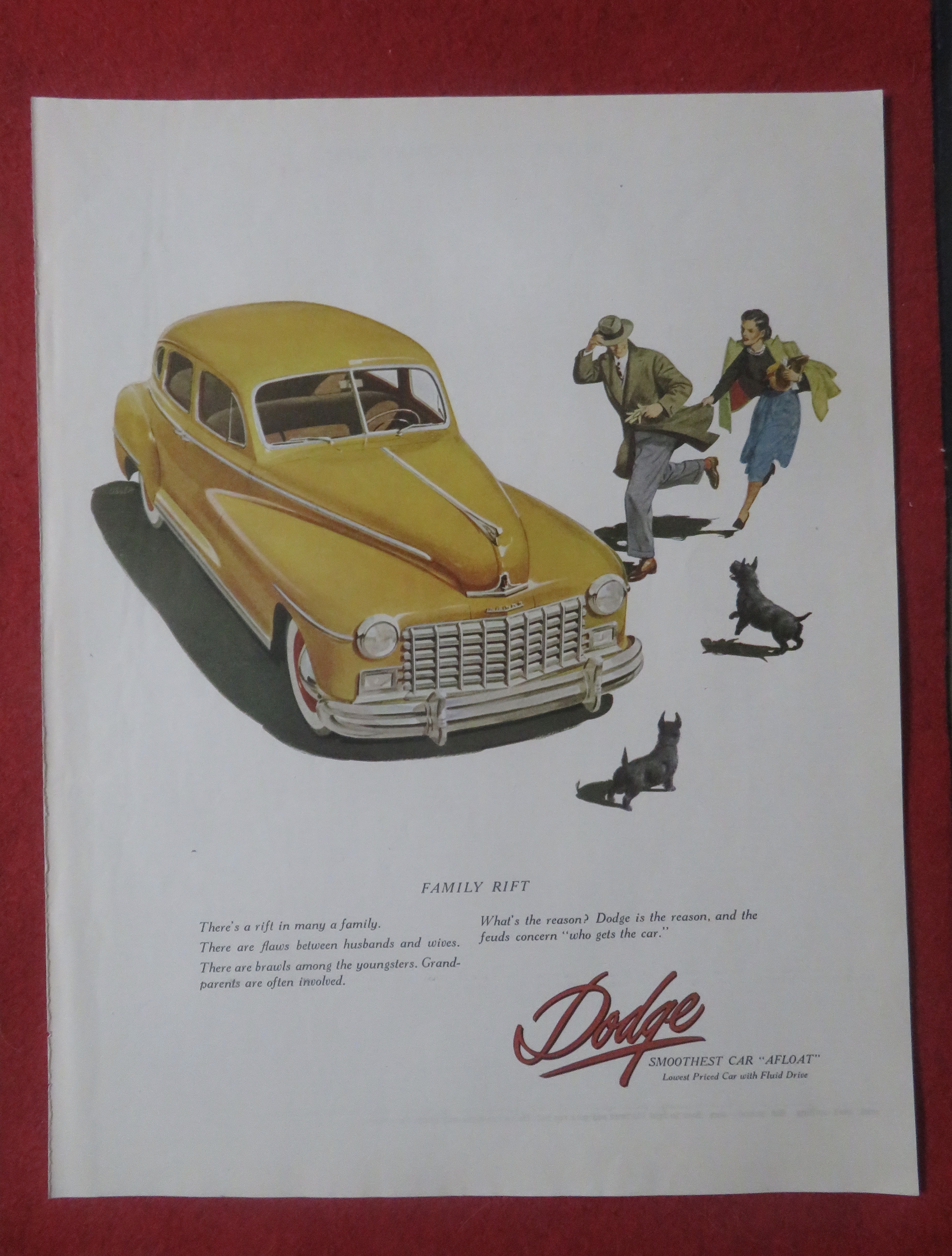 1948 Dodge Automobile with Family Rift
