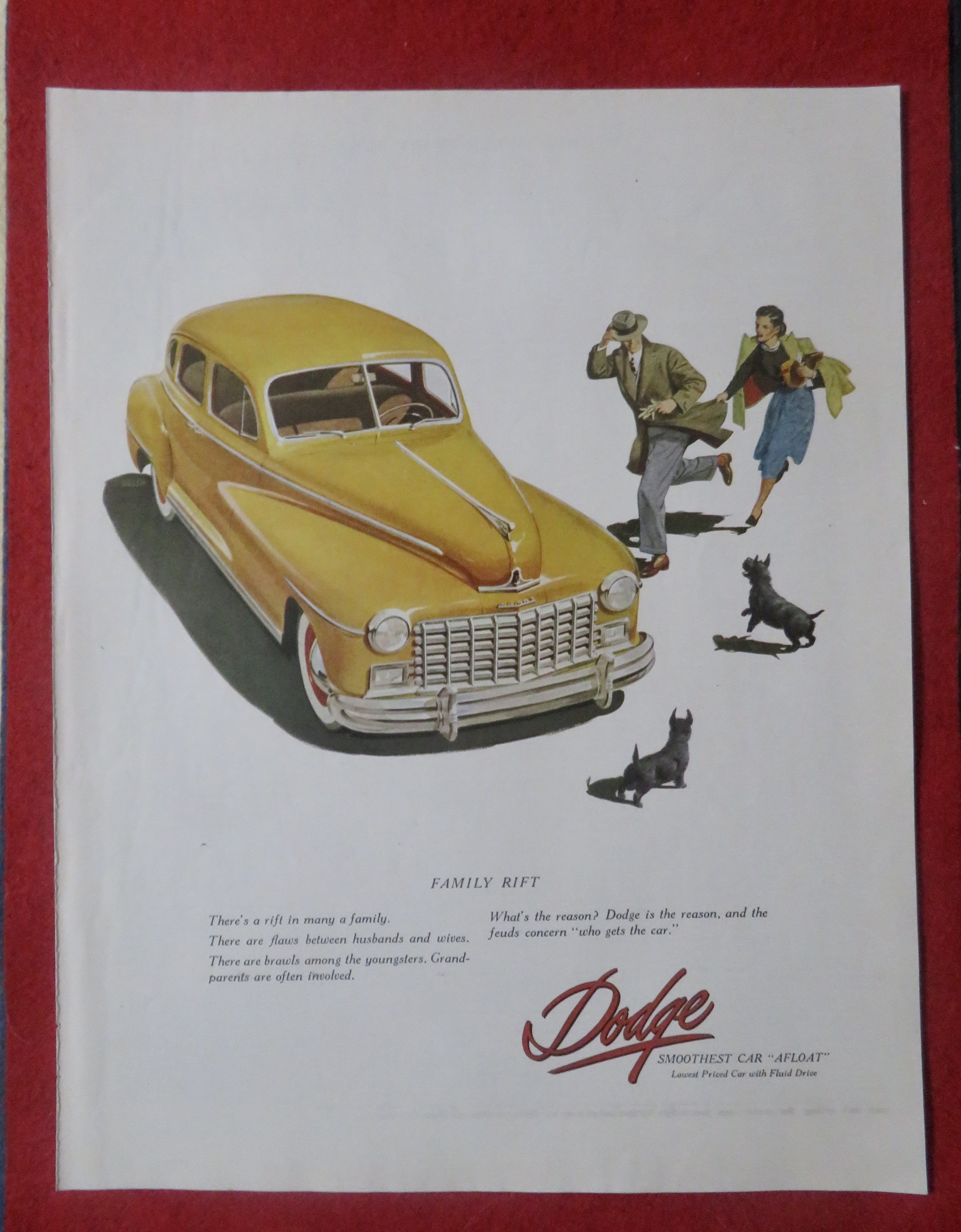 1948 Dodge Automobile with Family Rift