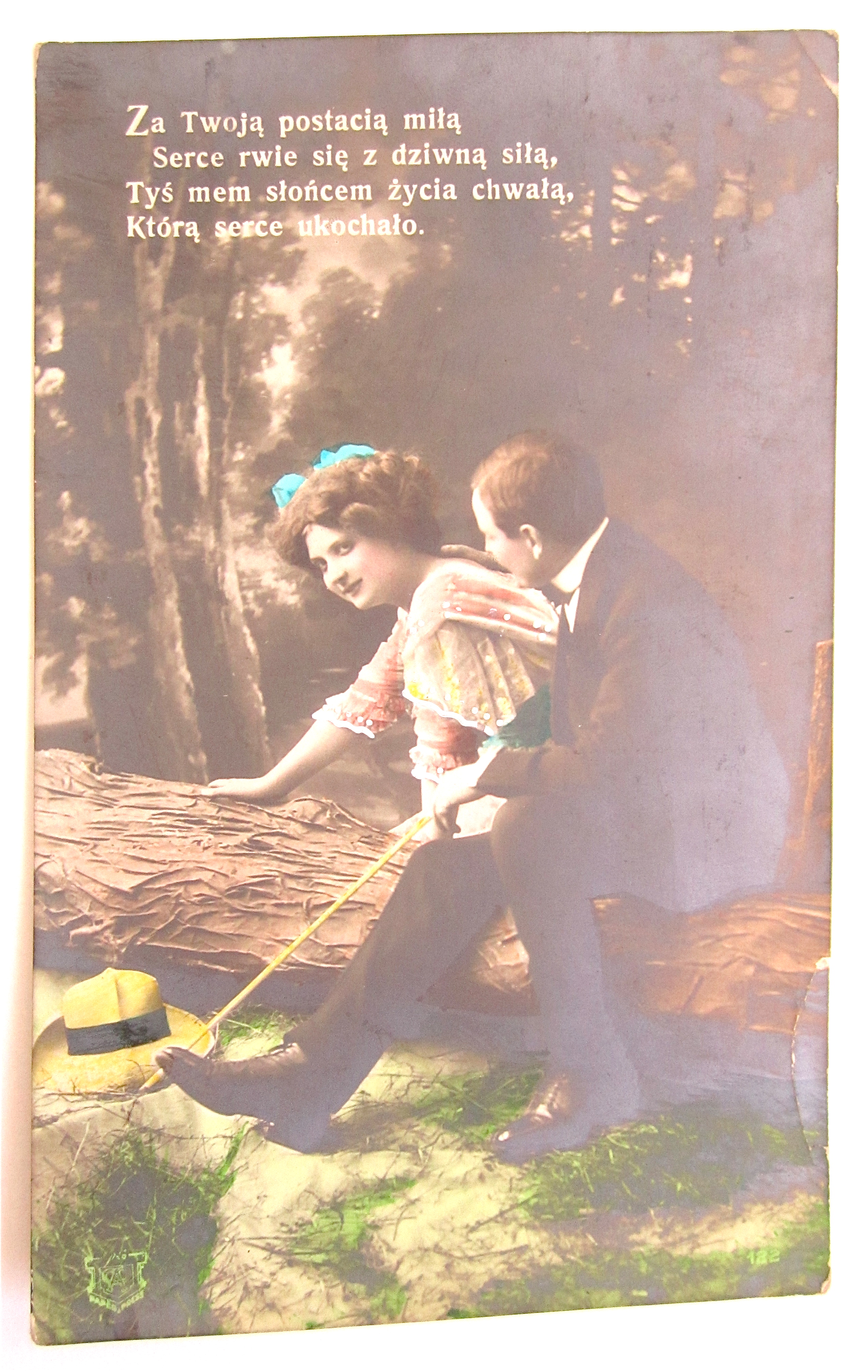 Man And Woman Sitting And Talking Postcard