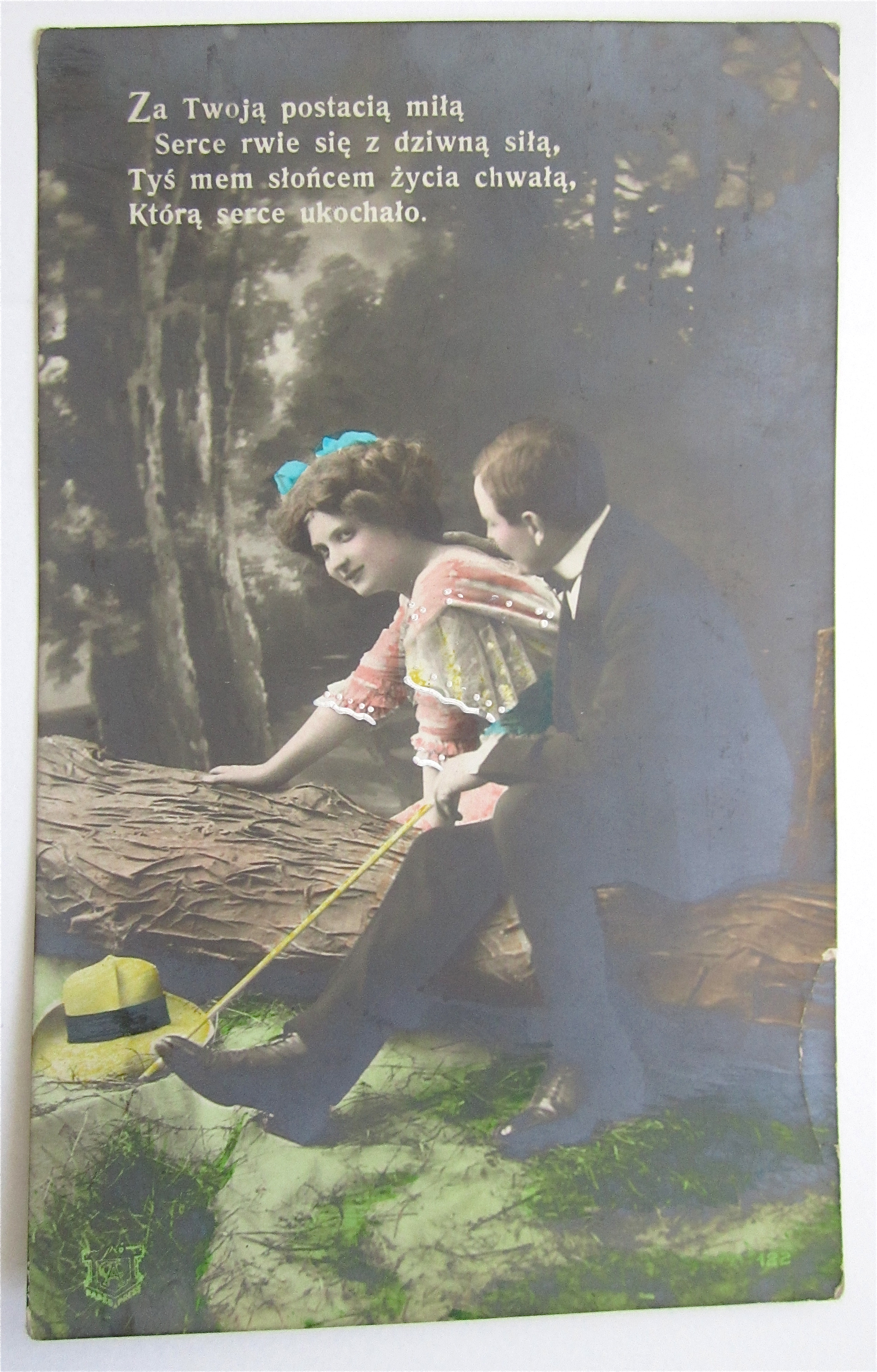 Man And Woman Sitting And Talking Postcard