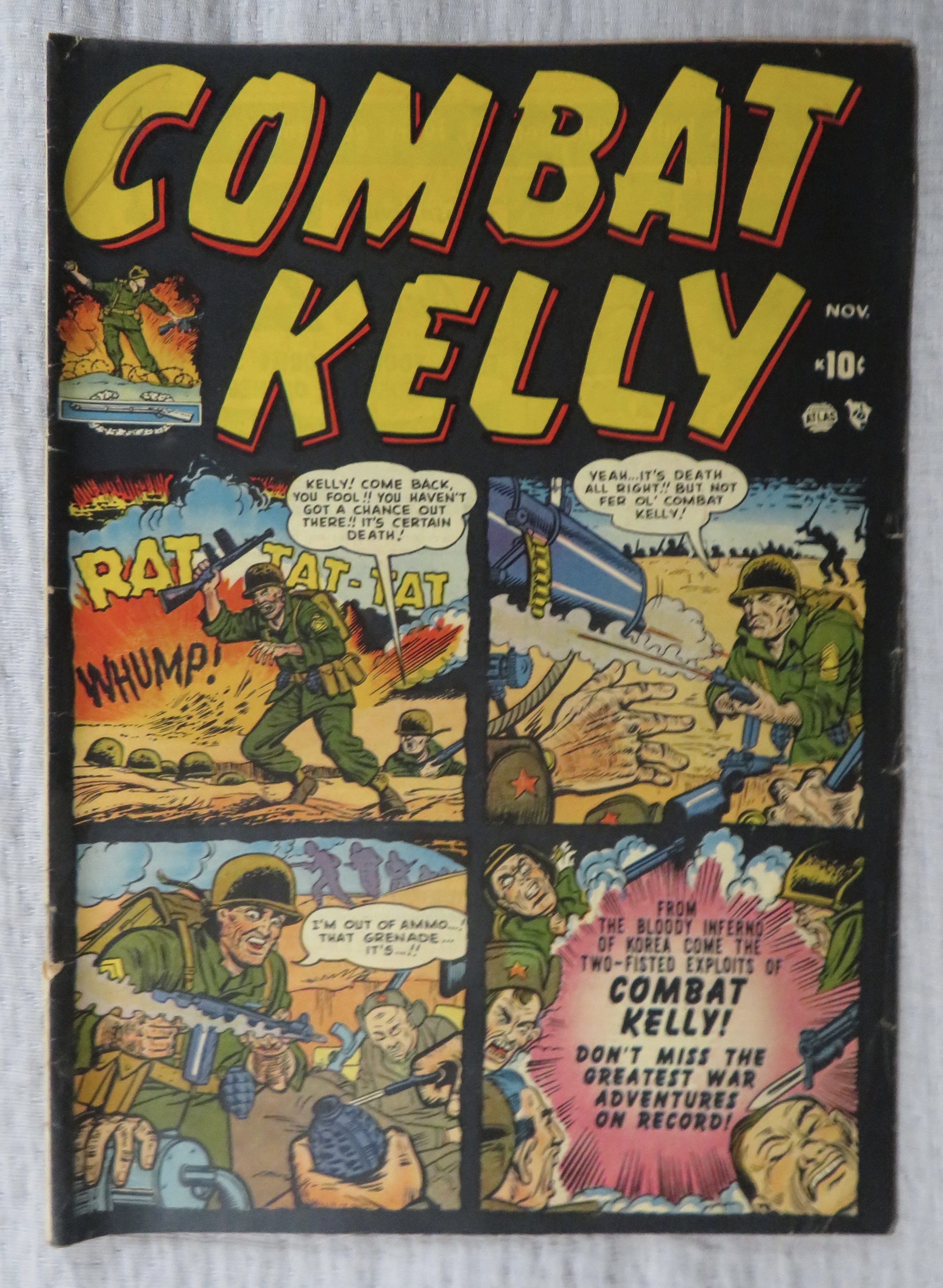 Combat Kelly Comic November 1951 Trapped In Korea